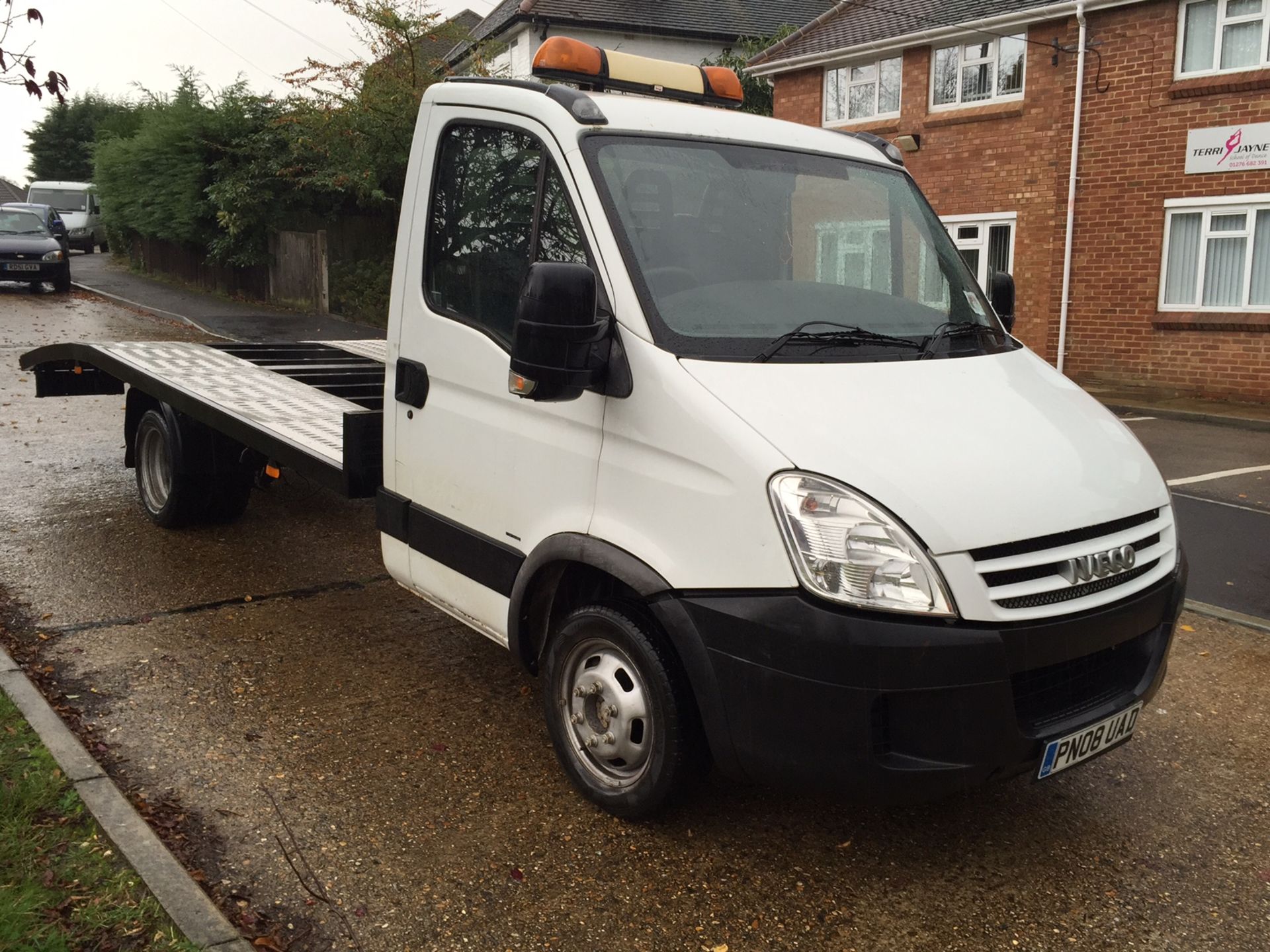 2008/08 REG IVECO DAILY TWIN WHEEL AXLE 35C14 CAR-TRANSPORTER BEAVER TAIL *NO VAT*