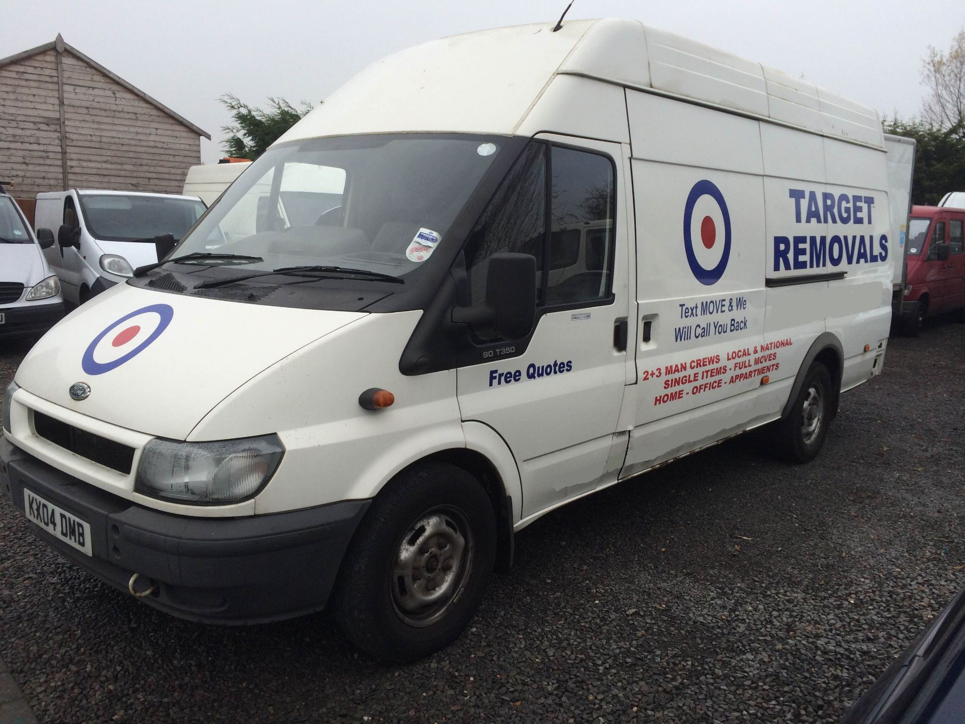 2004/04 REG FORD TRANSIT 90 T350 JUMBO TD LWB PANEL VAN *NO VAT* - Image 2 of 7