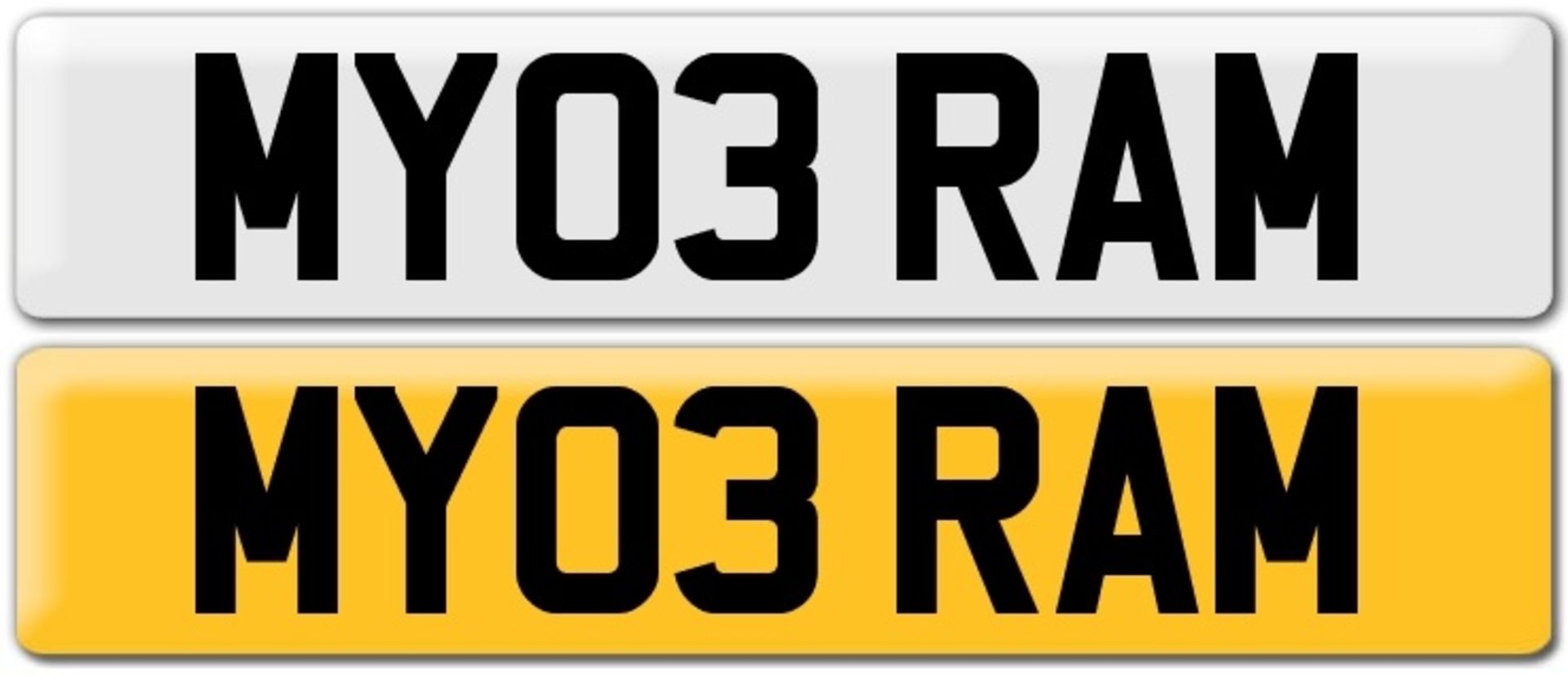 MY03 RAM CHERISHED NUMBER PLATE *NO VAT*