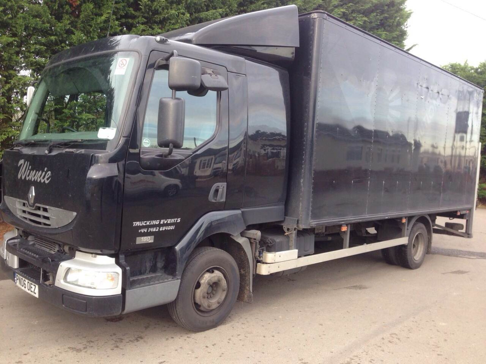 2006/06 REG RENAULT MIDLUM DCI 180 20ft BOX WITH TAIL LIFT SLEEPER CAB *NO VAT* - Image 4 of 18