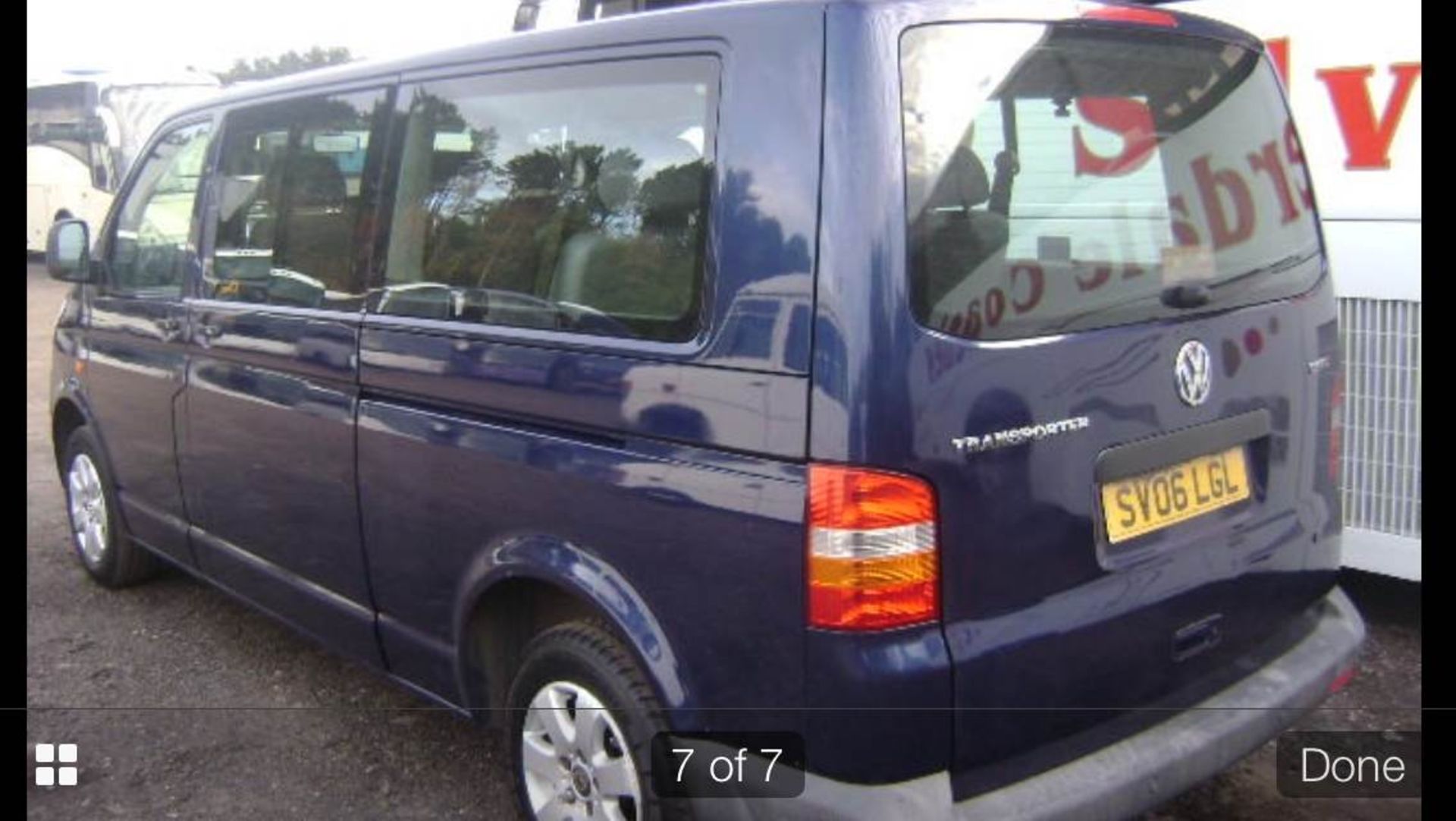 2006/06 REG VOLKSWAGEN TRANSPORTER T30 130 TDI LWB 9 SEAT SHUTTLE BUS - Image 6 of 6