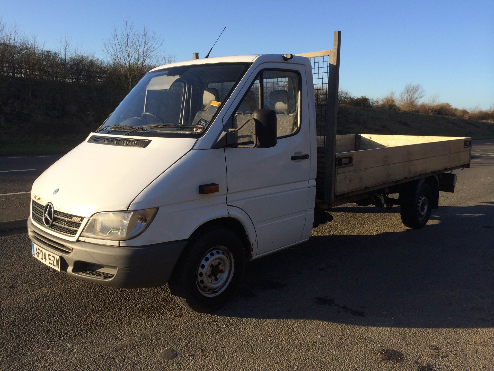 2005/54 REG MERCEDES SPRINTER 311 CDI 14 FOOT ALLOY DROPSIDE TRUCK *NO VAT* - Image 2 of 7