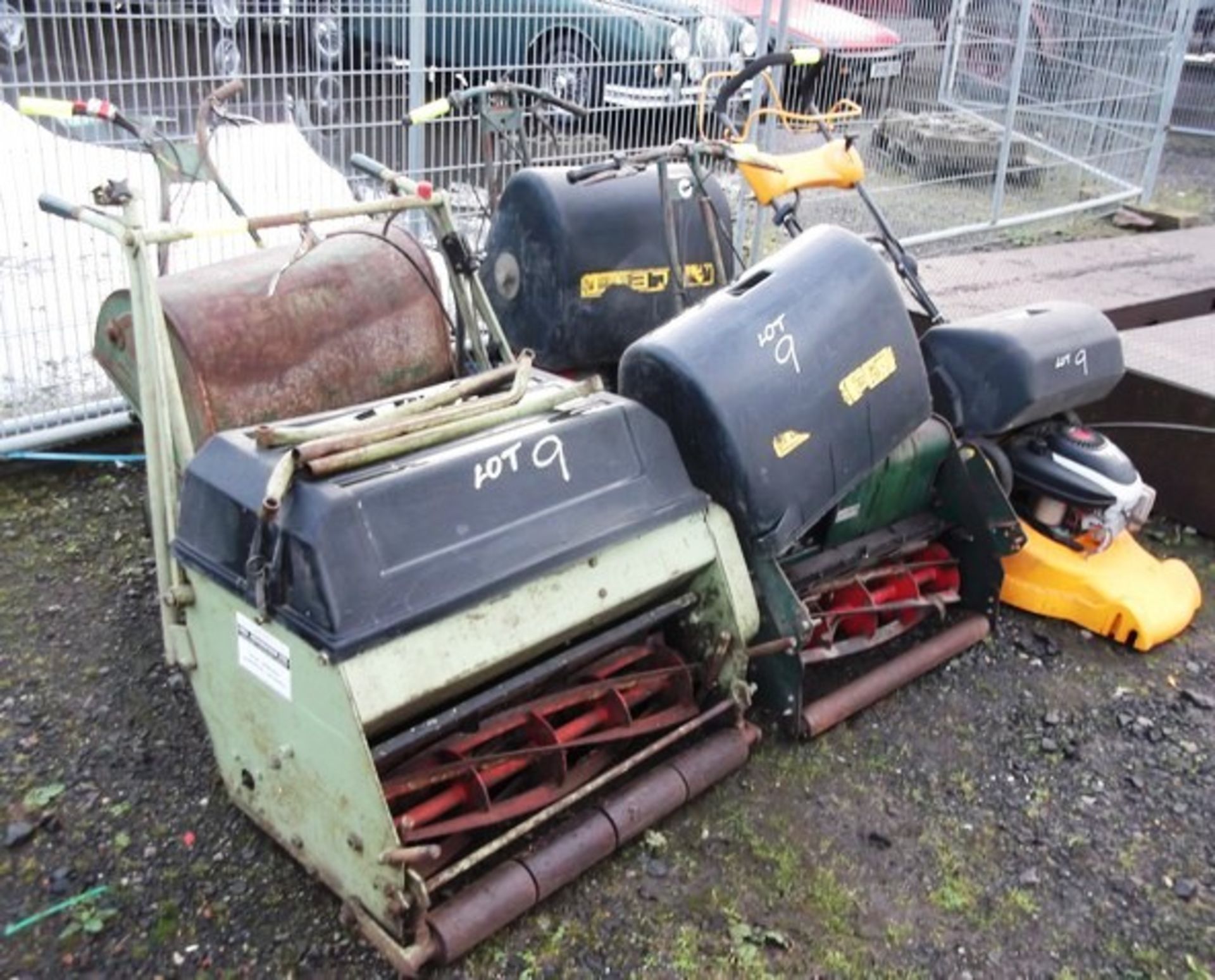 5 QTY OF ROLLER TYPE MOWERS