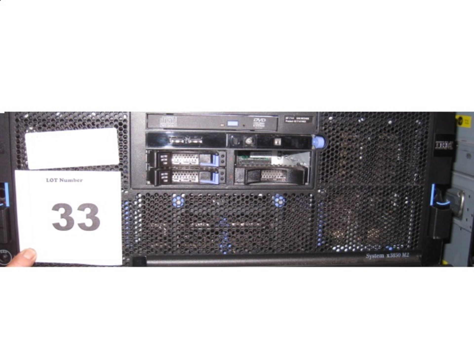 IBM X3850 M2 4U FILESERVER. 4 X QUAD CORE XEON MP 2.4GHZ PROCESSORS, 64GB RAM, 2 X 73GB SAS HDD'S,