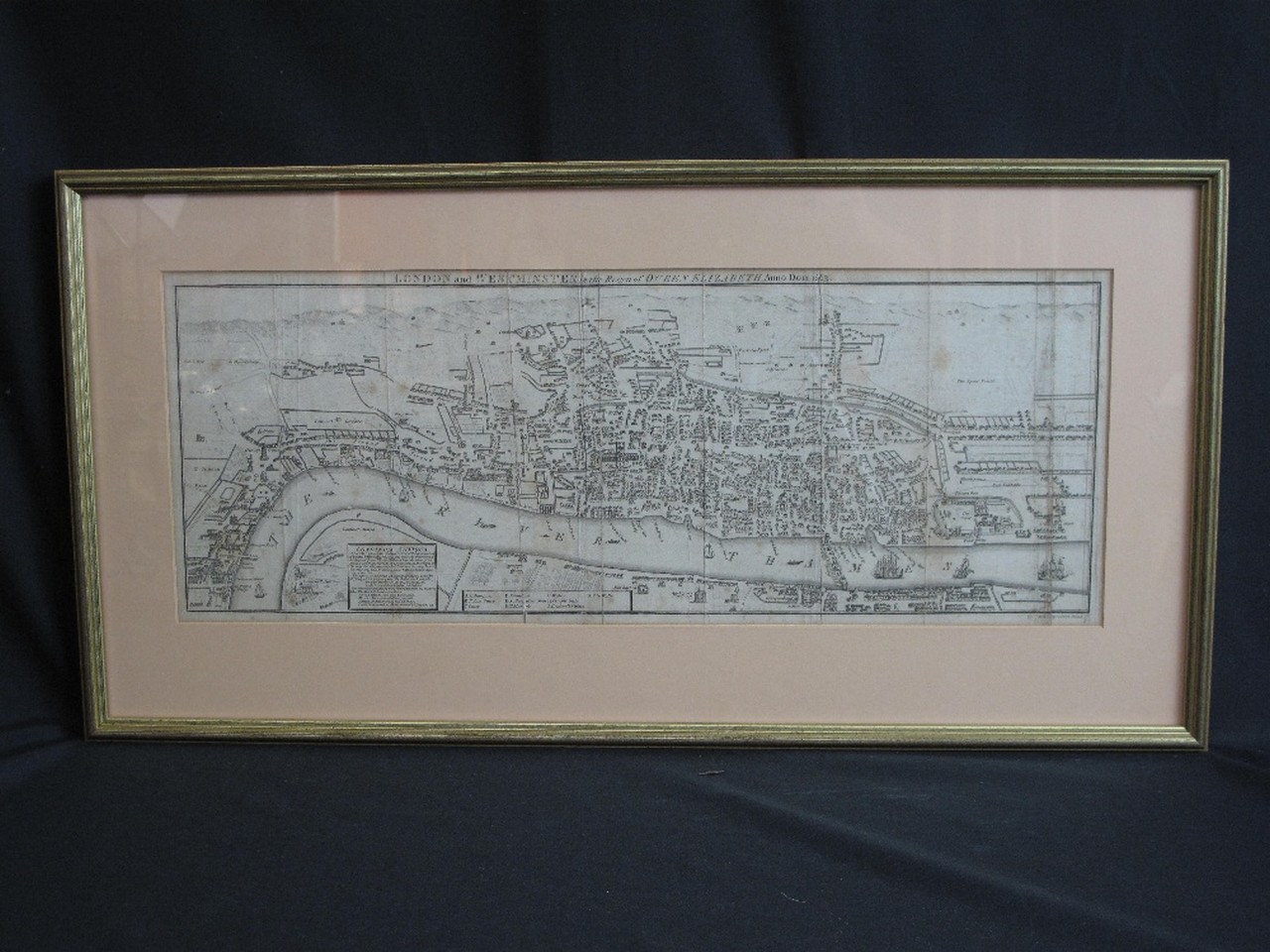 J. WALLIS (published by) ``London and Westminster in the Reign of Queen Elizabeth, Anno Dom 1563``.