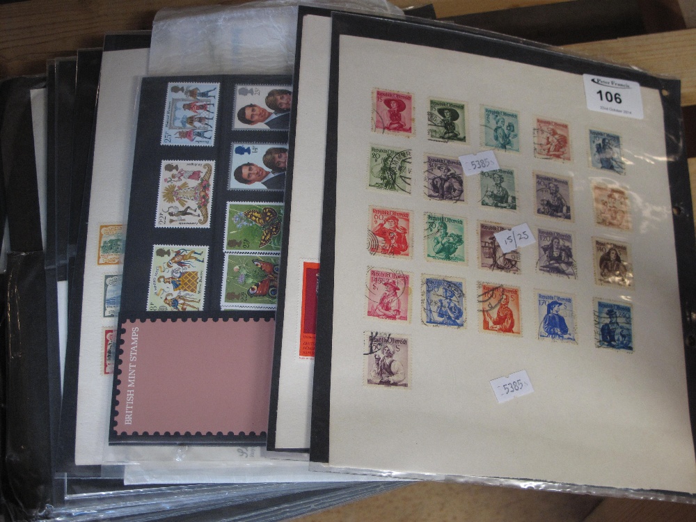 Great Britain selection of First Day Covers packs and few mint and used world stamps.