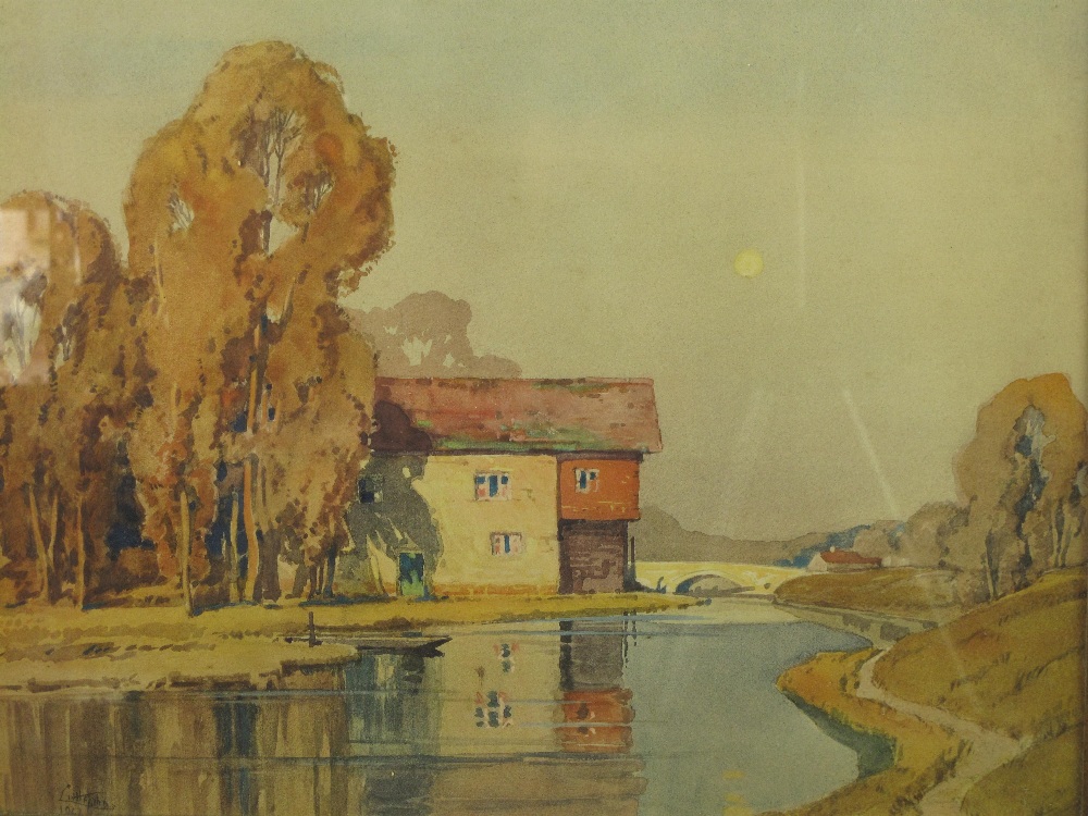 JOHN LITTLEJOHNS ( BRITISH, BORN 1874), Hungerford Mill, signed and dated 1927, watercolours. 16.