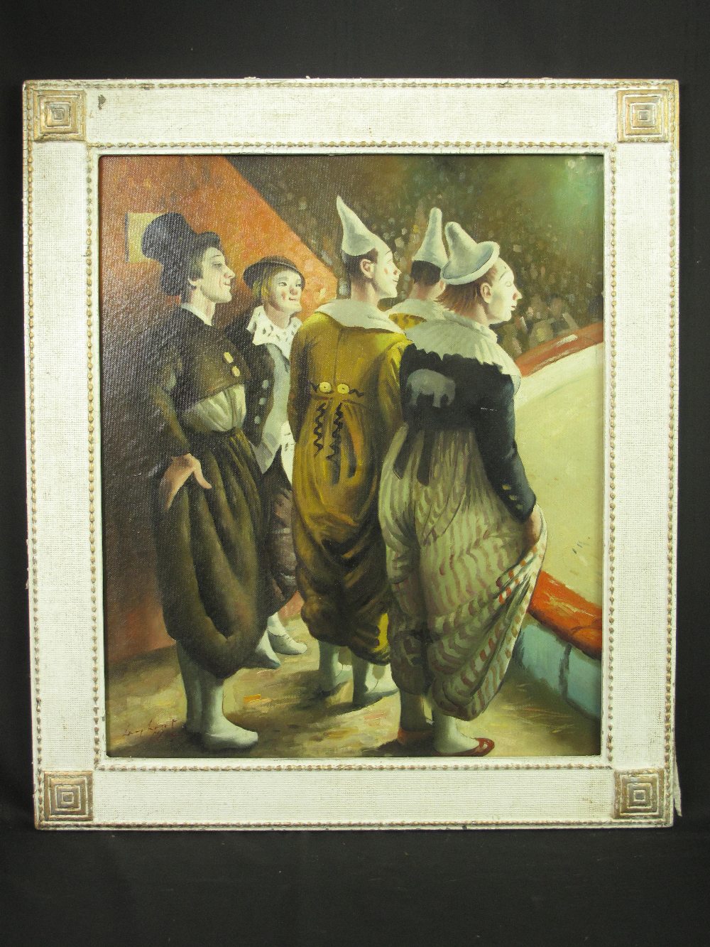 MANNER OF DAME LAURA KNIGHT R.A. ( BRITISH, 1877-1970), A group of Clowns, bearing signature,