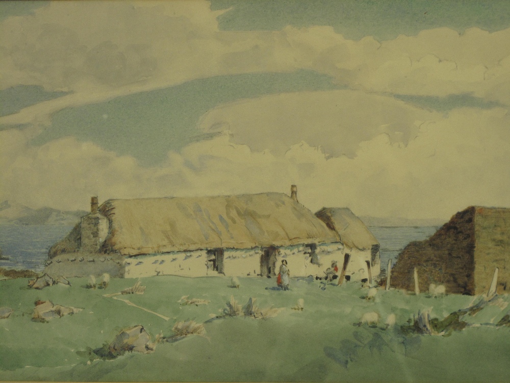 WILLIAM GRANT MURRAY A.R.C.A ( BRITISH, 1877-1950 ), "Skye", a Crofters Cottage, signed with