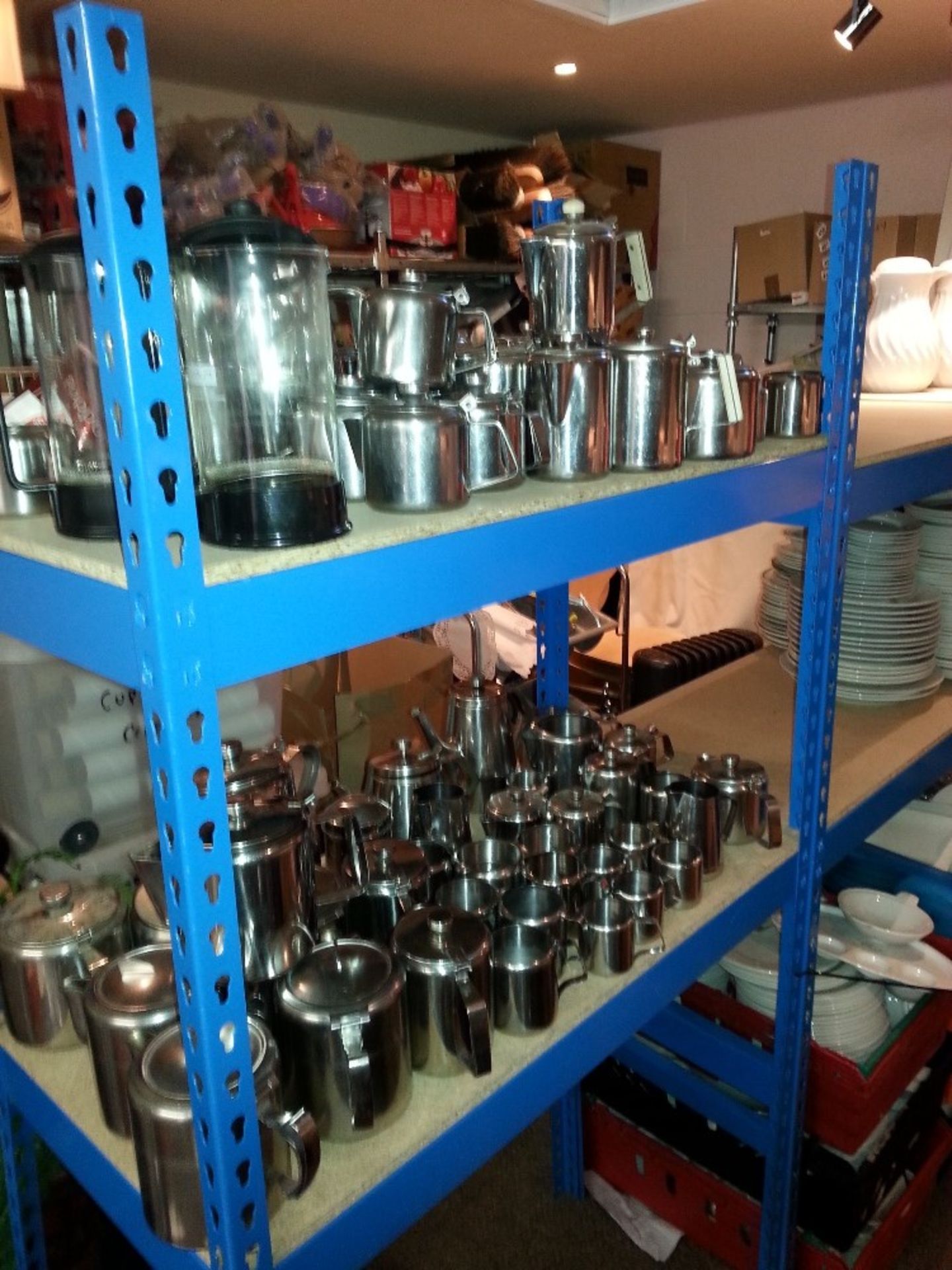 Massive selection of stainless steel tea/coffee pots, jugs etc - Image 2 of 3