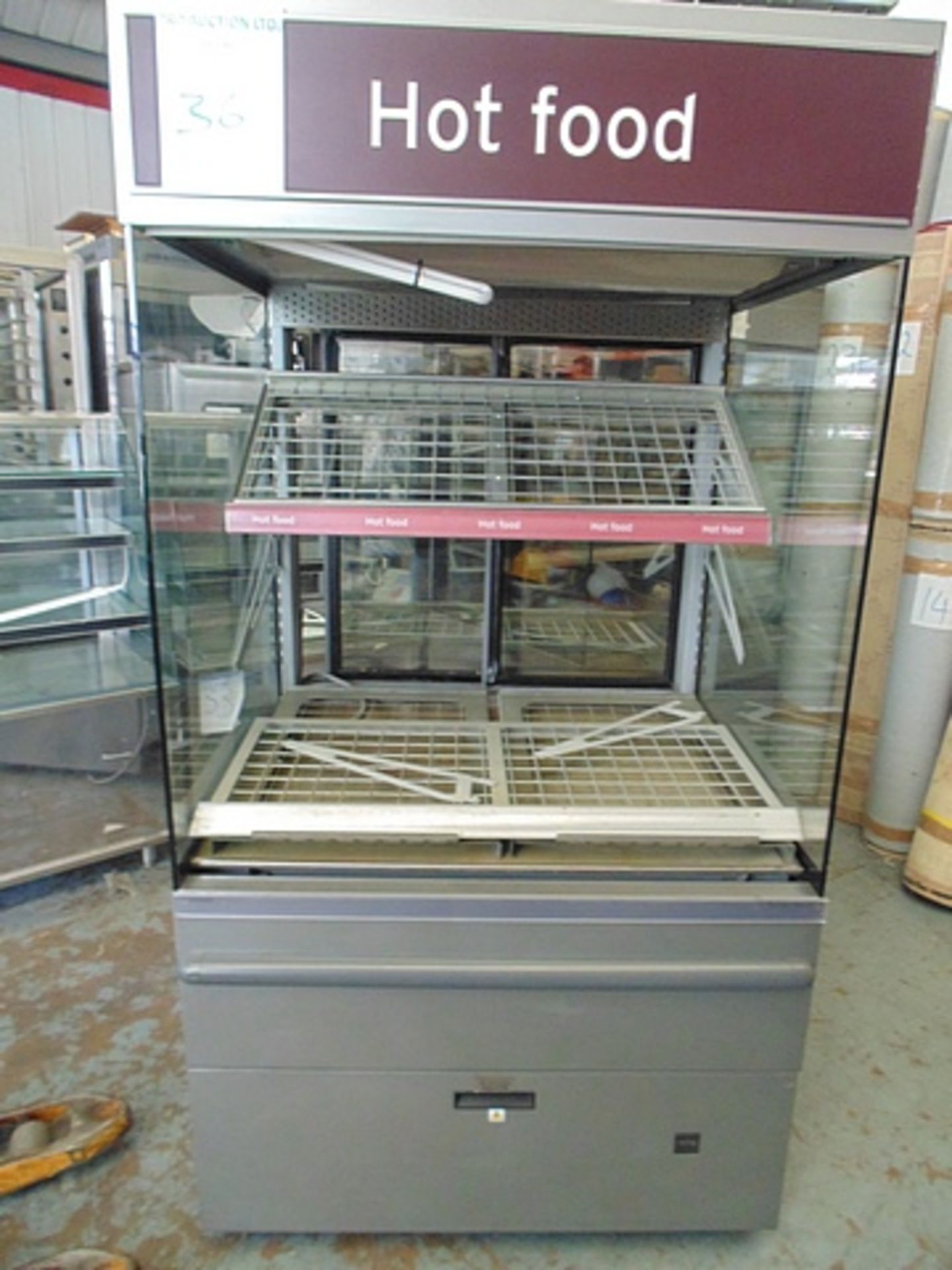 Nuttall Turboserve self serve hot display open fronted, base + shelf layout product temperature 75°C