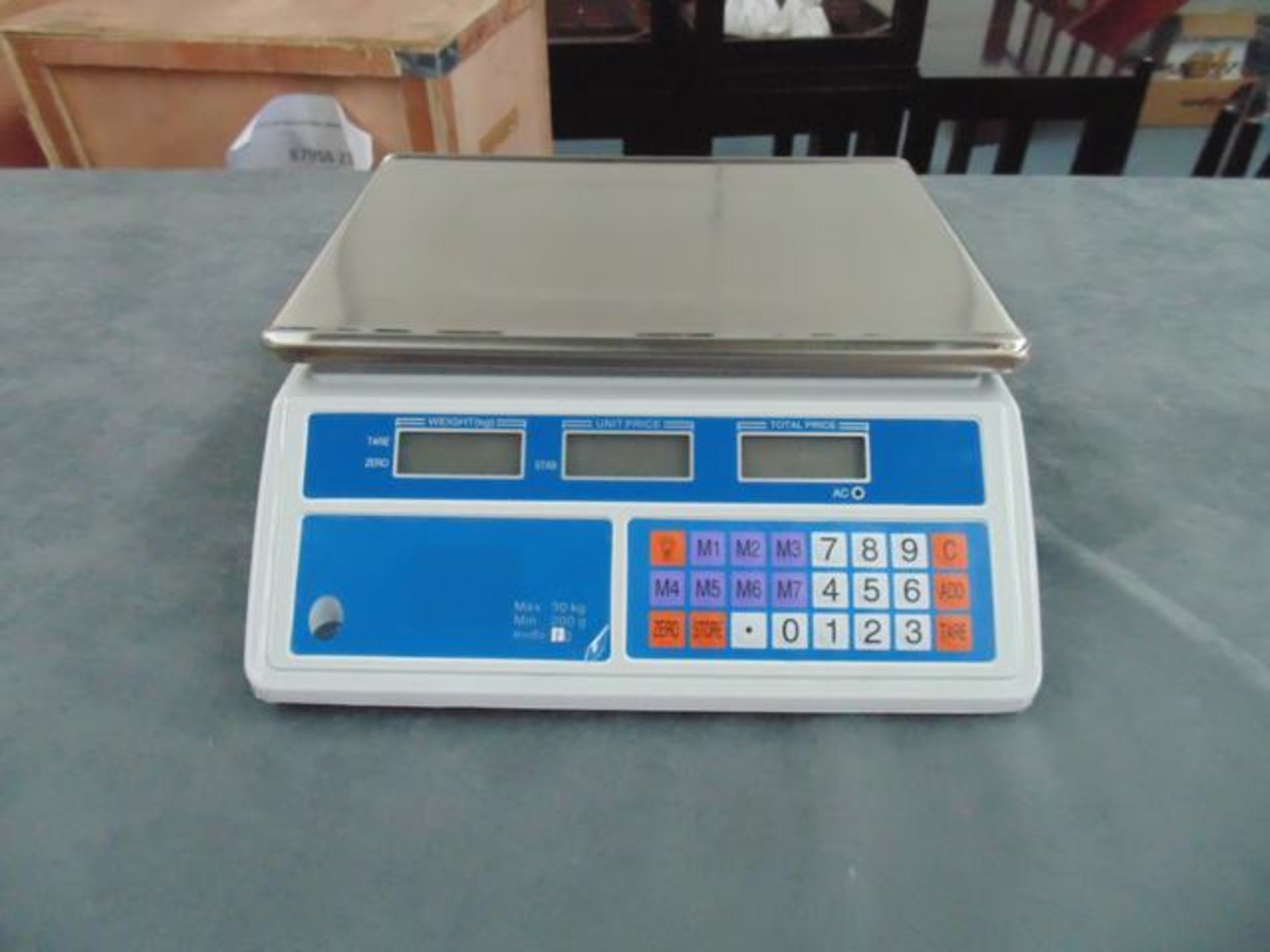 Digital Scale balance table top 30kg capacity highly accurate and precise sensor LCD screen