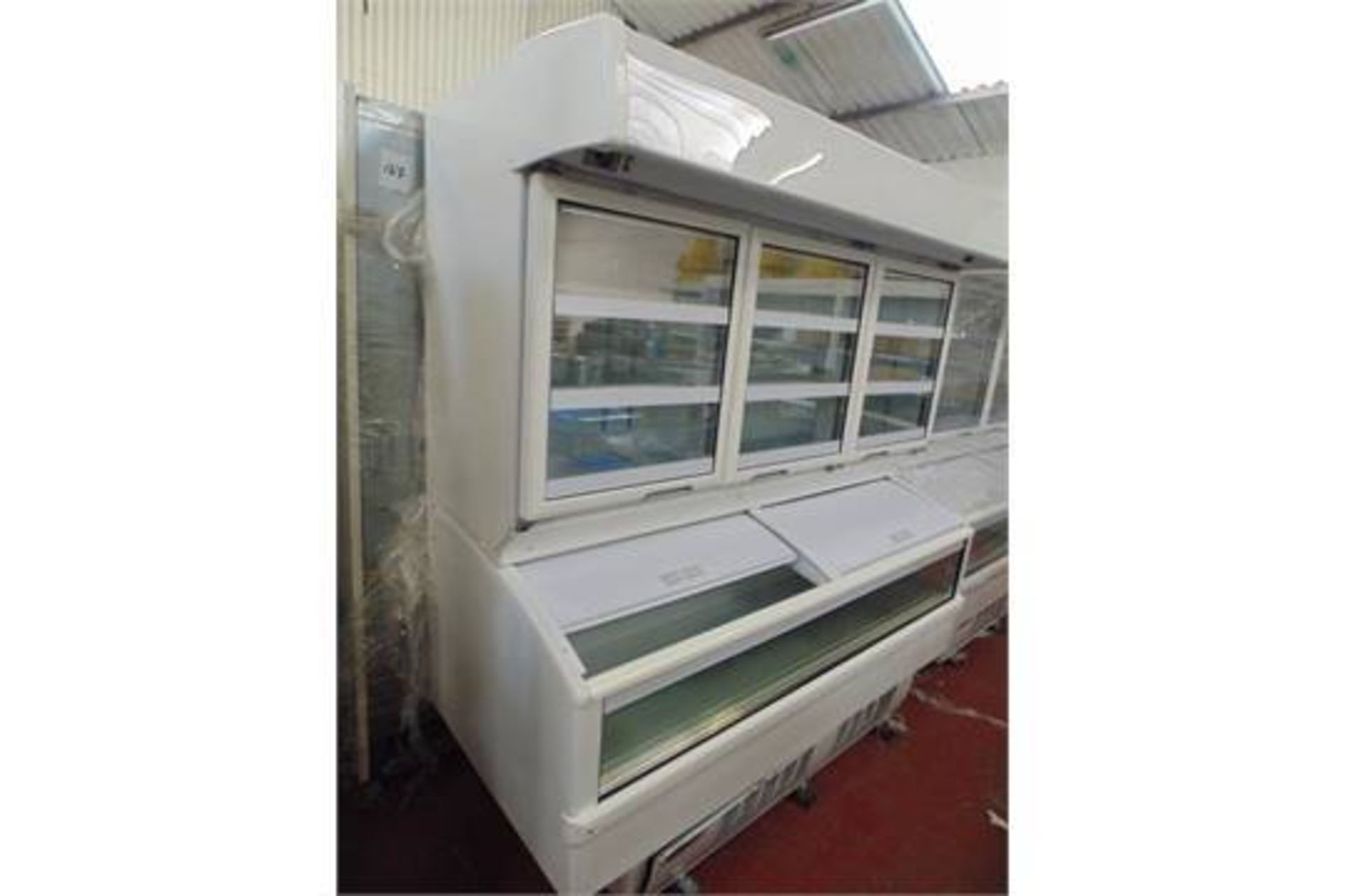 Commercial wall freezers merchandiser