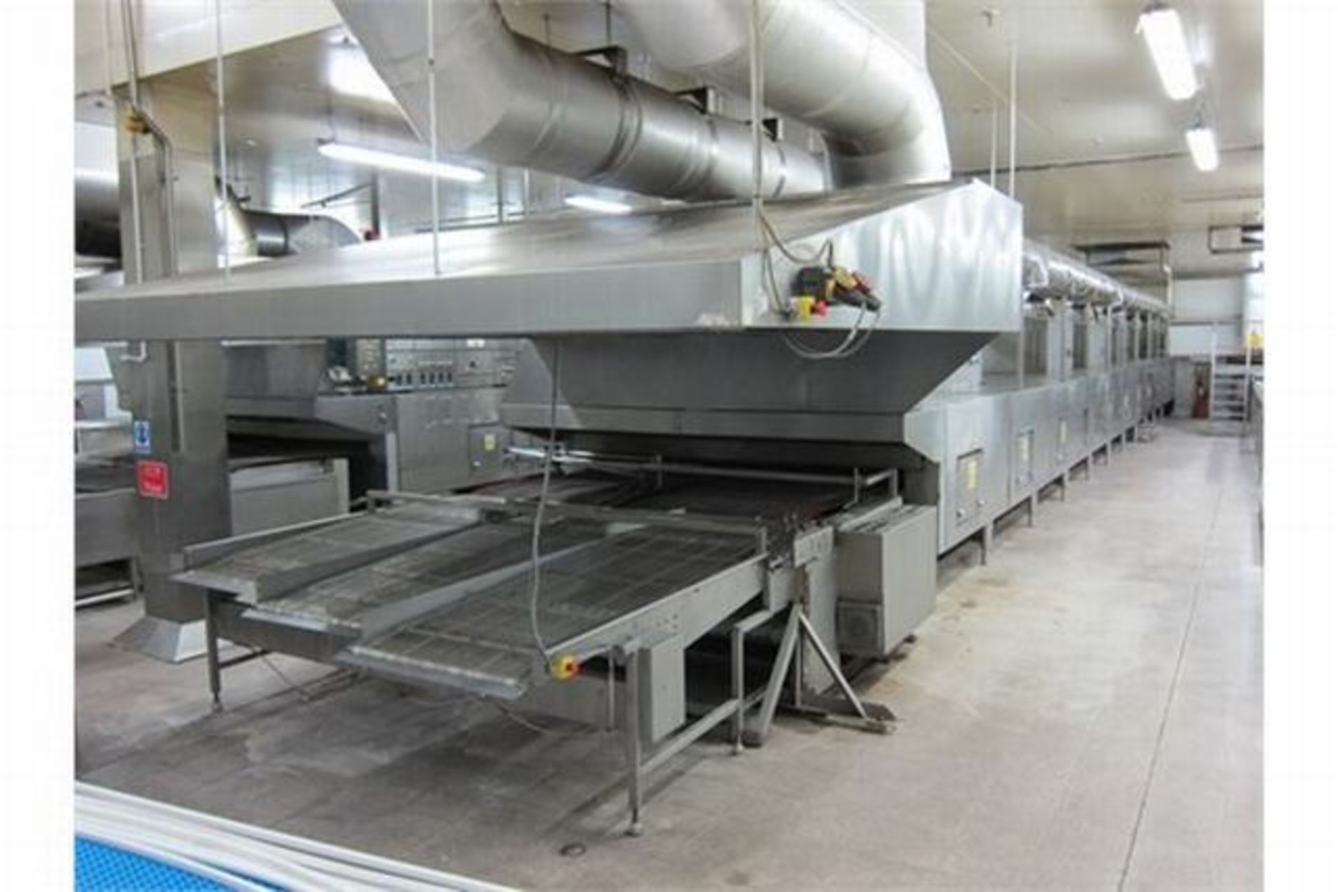 Meincke dual band oven, stainless construction, 6-zone gas fired, approx 31.5 m long, with (2) - Image 2 of 5