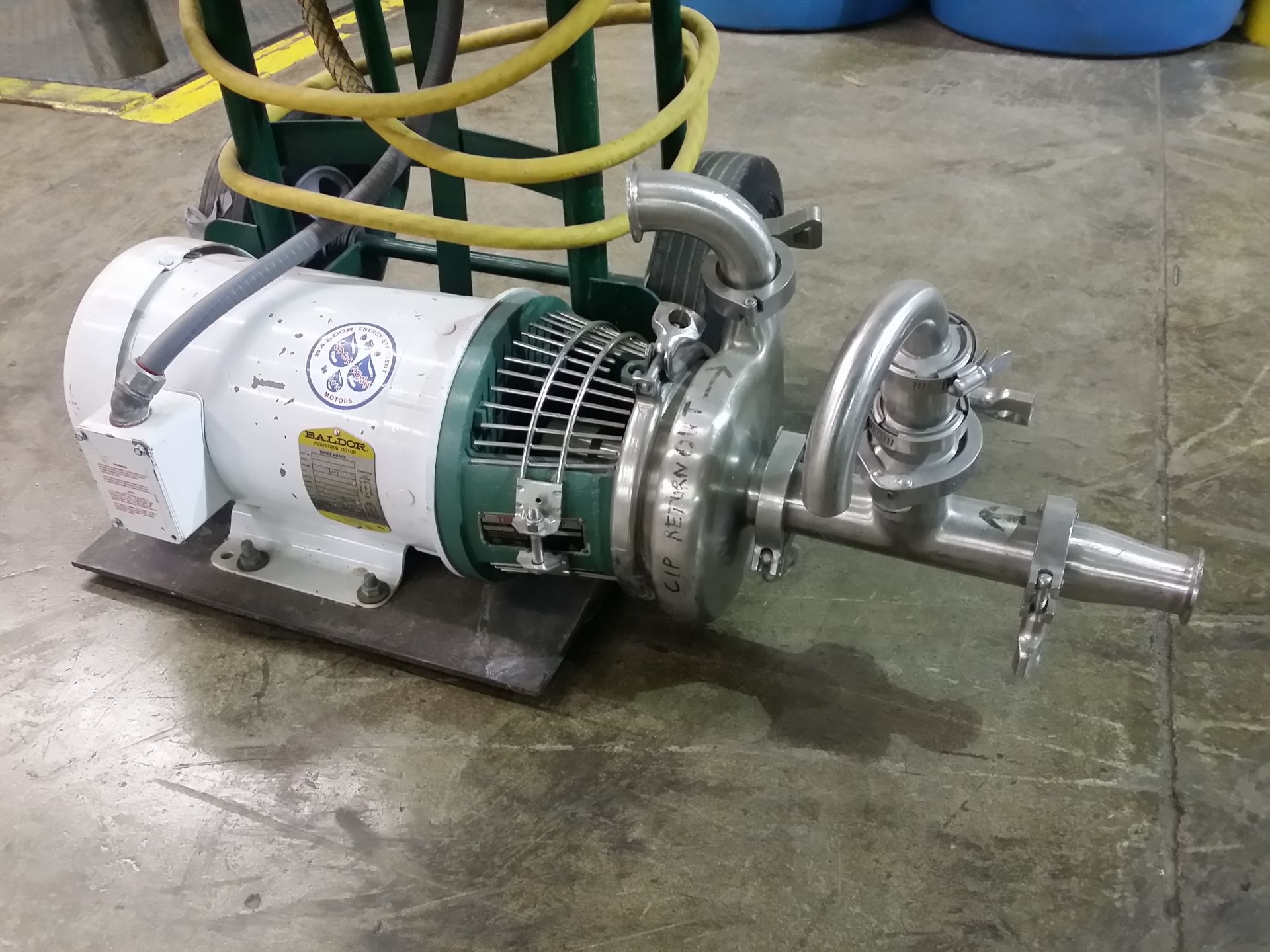 2" x 2" stainless steel centrifugal pump, 5 hp motor. - Image 2 of 2