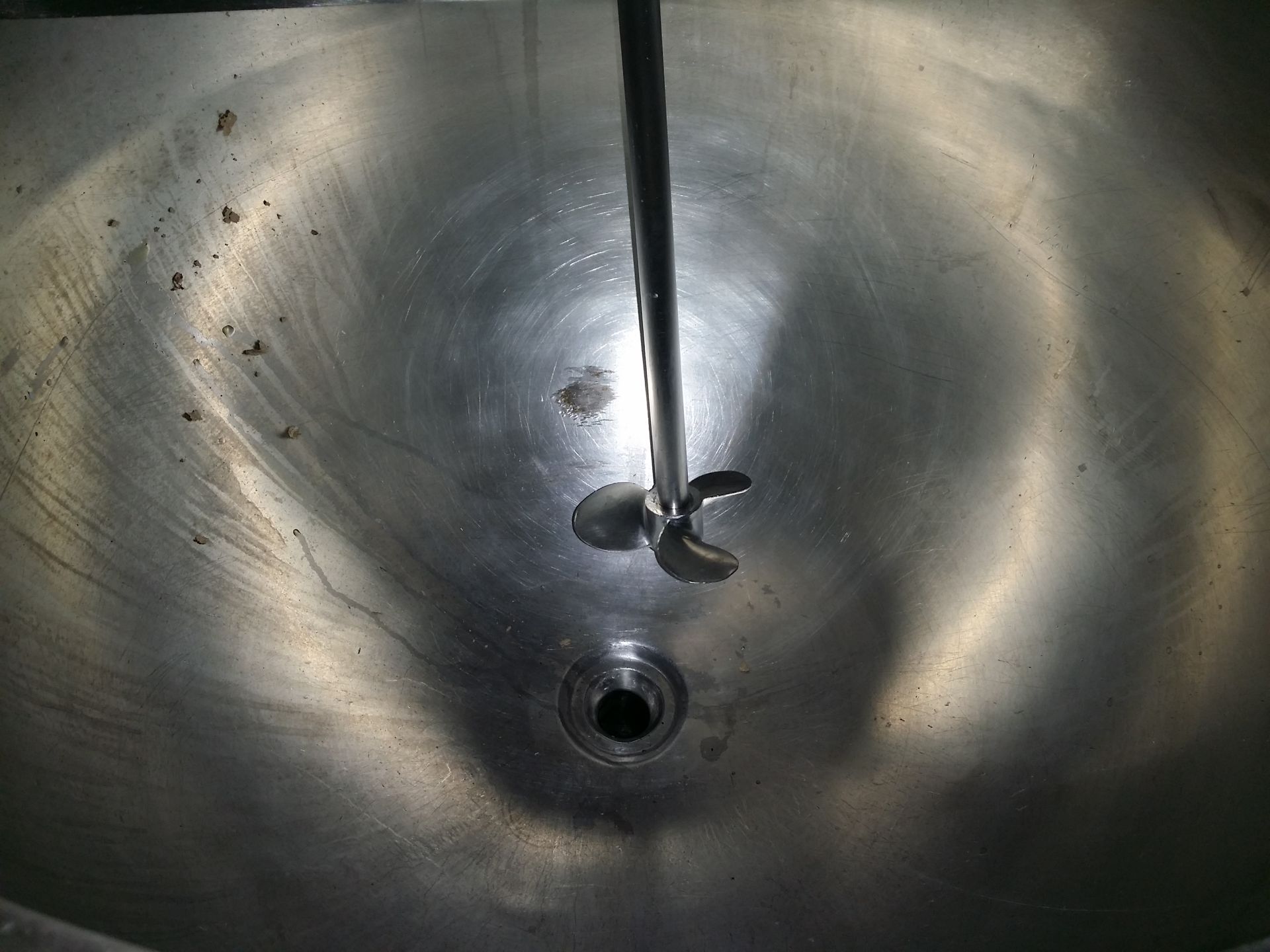 30 gallon Lee Industries kettle, stainless steel construction, open top with lid, hemispherical - Image 4 of 7