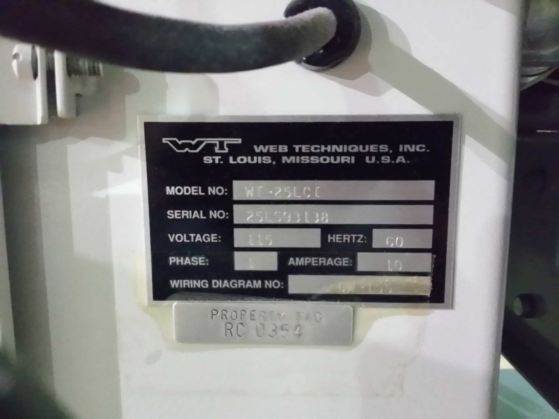 Web Technologies unwinding station, model WT-251 CI, serial# 251593138. - Image 3 of 3