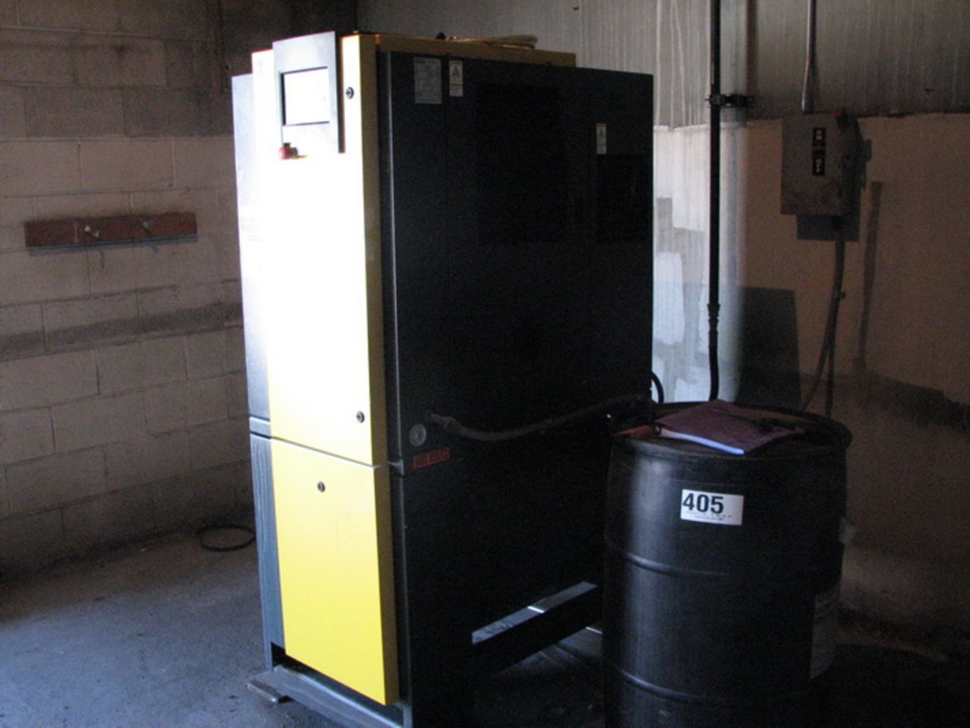 Kaeser rotary screw air compressor, model SMID, s/n 1029, with 10 HP motor, (11,478 hours) (2011) - Image 2 of 2