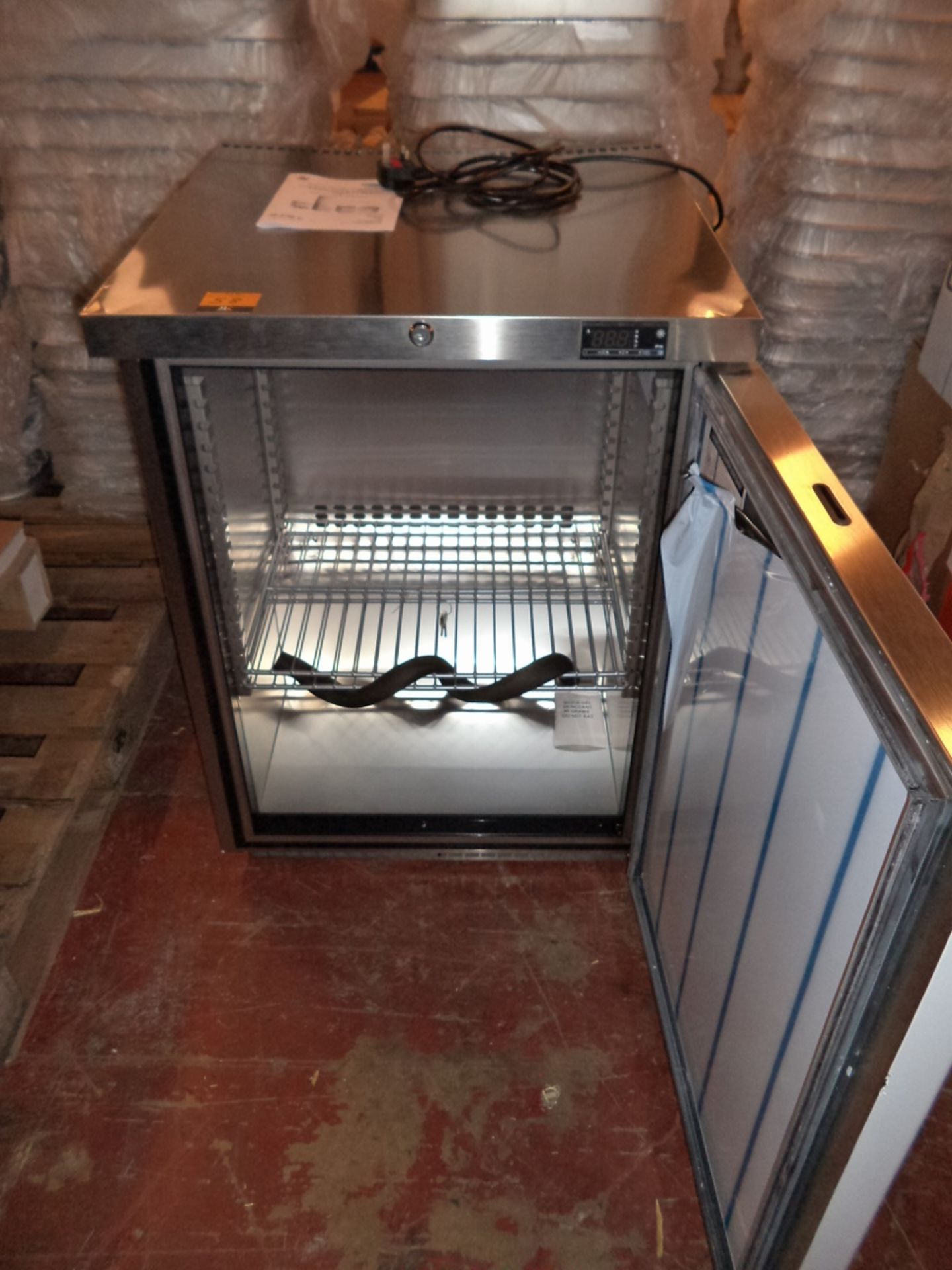 Foster stainless steel counter height fridge in stainless steel - Image 3 of 4
