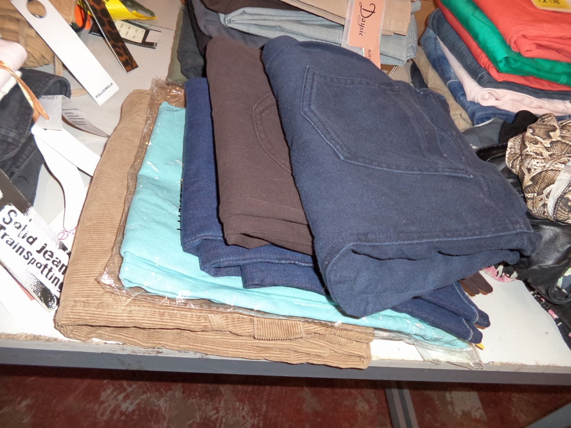14 assorted pairs of trouser including corduroy, jean style and more - Image 2 of 3
