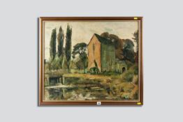 RONALD OSSORY DUNLOP oil on canvas - a Bedfordshire mill, signed, 24.5 x 29.5 ins (62 x 75 cms)
