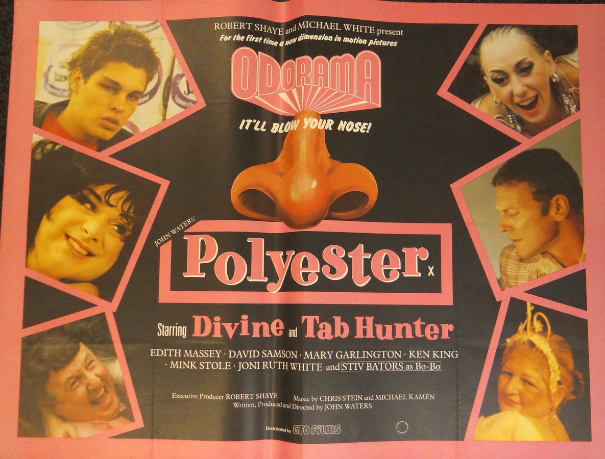 POLYESTER (1981) UK Quad, 30is x 40ins John Waters. Folded