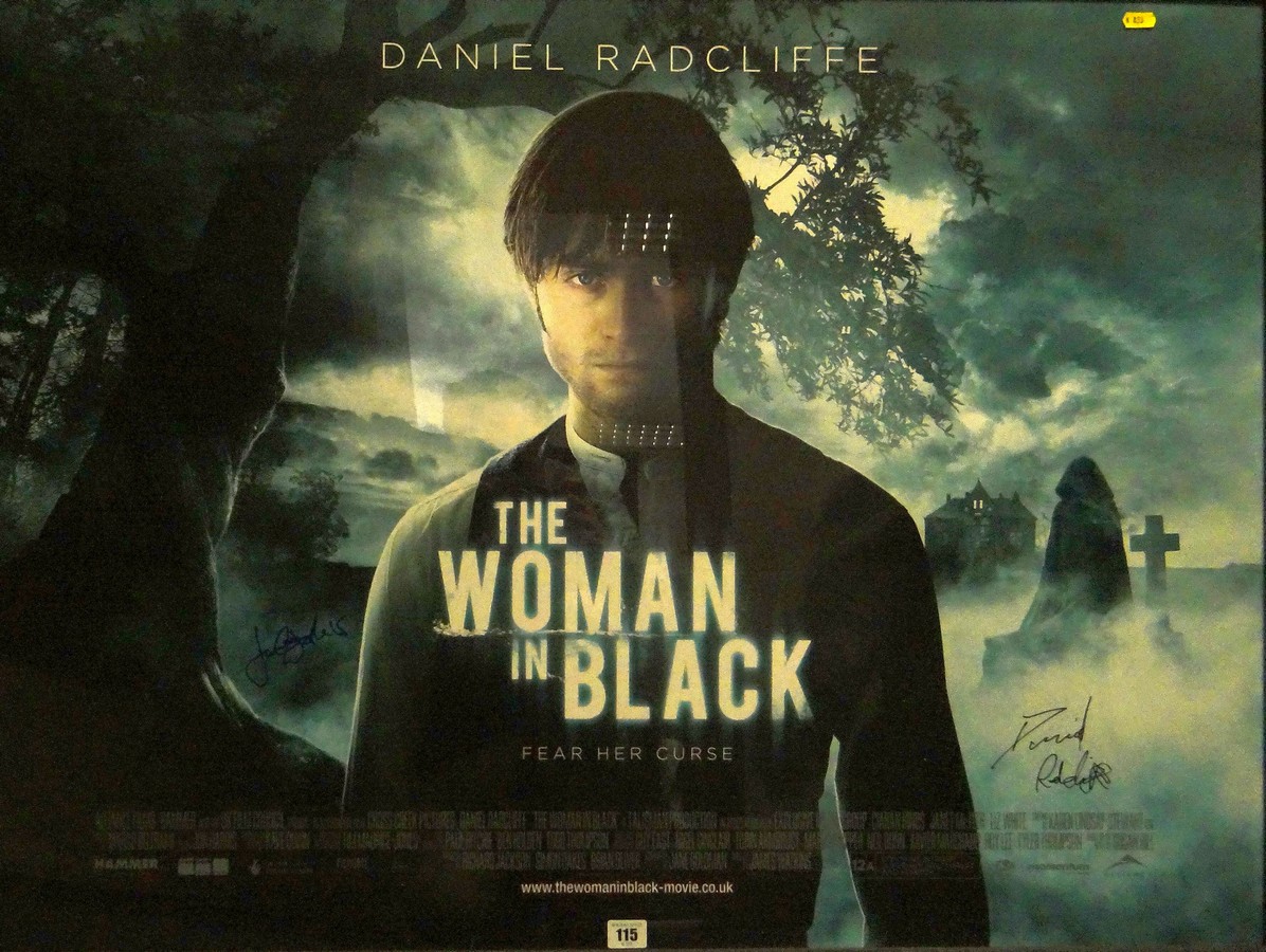 THE WOMAN IN BLACK (2012) UK Quad, 30ins x 40ins Signed on front by actor Daniel Radcliffe, who