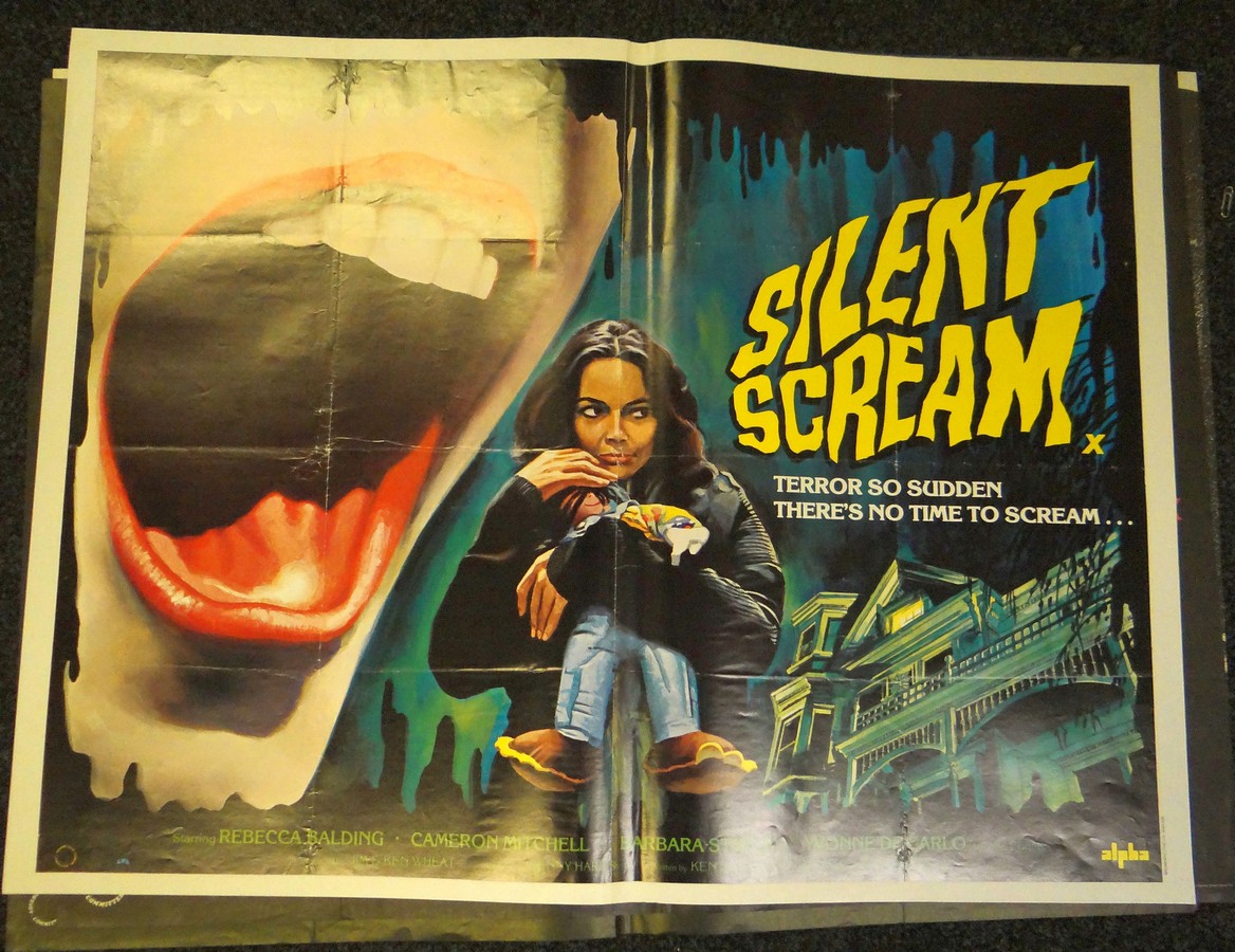 SEVEN UK QUAD POSTERS (30ins x 40ins): UK Quad, 30ins x 40ins THE SILENT SCREAM (1979, folded) -