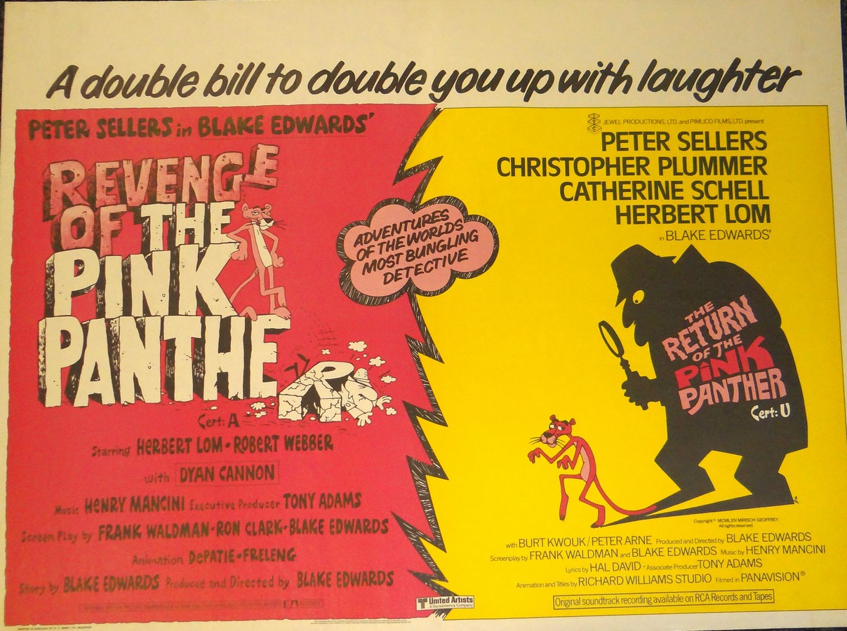 REVENGE OF THE PINK PANTHER/RETURN OF THE PINK PANTHER (1978) UK Quad, 30ins x 40ins Double bill.