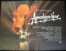 APOCALYPSE NOW (1979) UK Quad, 30ins x 40ins Bob Peak art. Folded Dolby Stereo logo has been