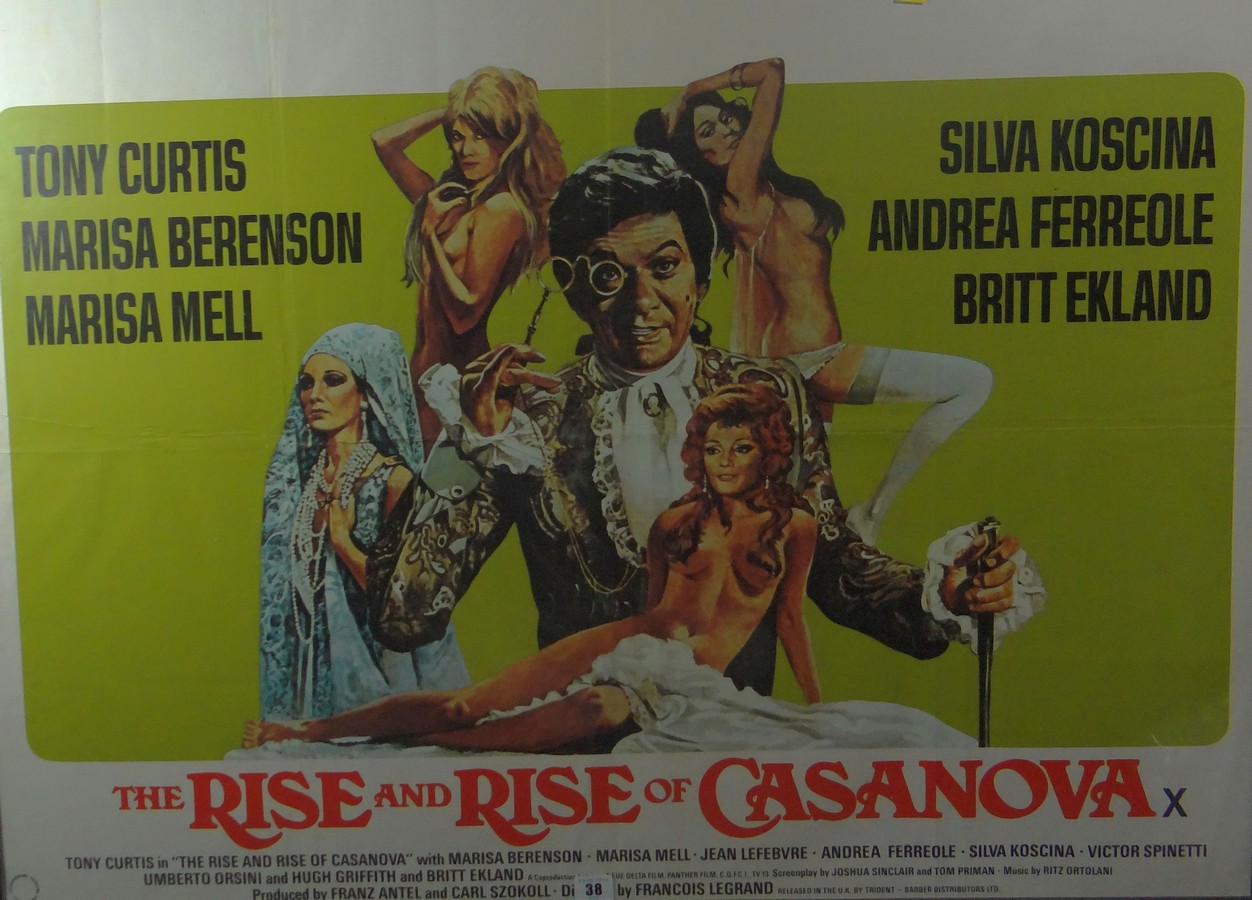 THE RISE AND RISE OF CASANOVA (1977) UK Quad, 30ins x 40ins Aka Casanona & Co, starring Tony