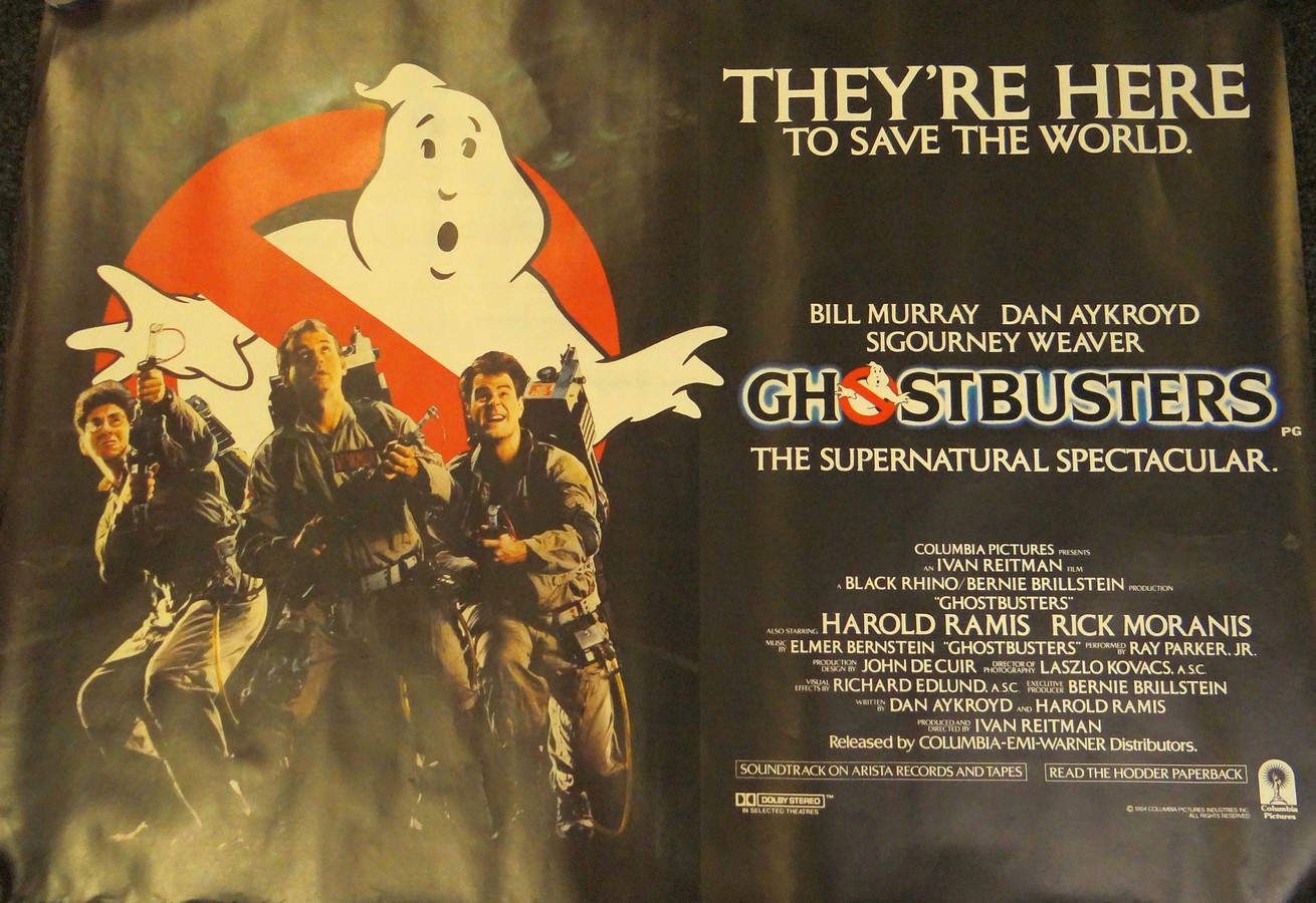 GHOSTBUSTERS (1984) UK Quad, 30ins x 40ins Rolled