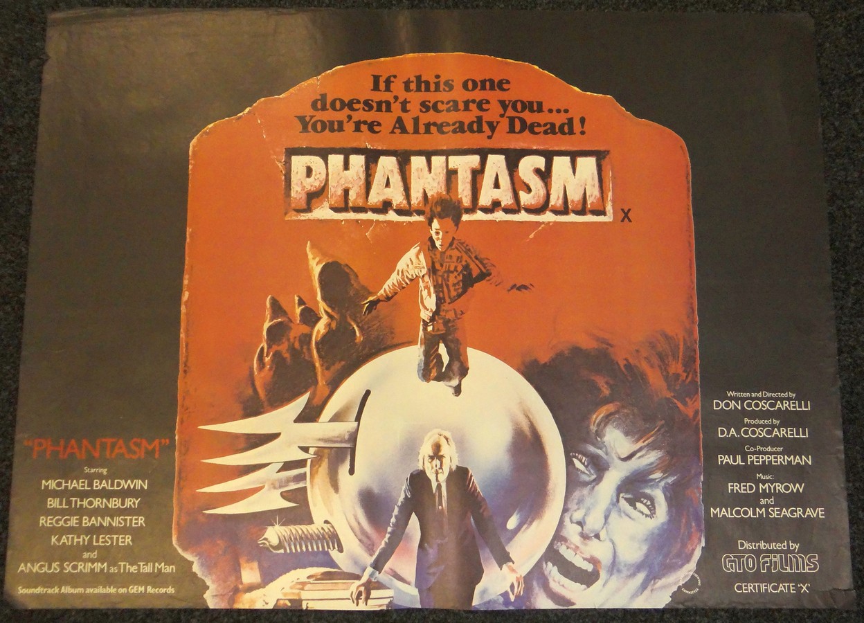 PHANTASM (1978) UK Quad, 30ins x 40ins Tear at bottom right. Folded