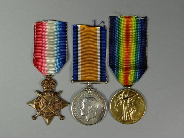 A 1914-15 trio to 1578 Pte. H. Boyle, N. Som. Yeo.