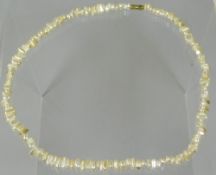 A strand of freshwater pearls, 18ins long, 31gms