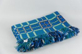 A blue and green Welsh quilt