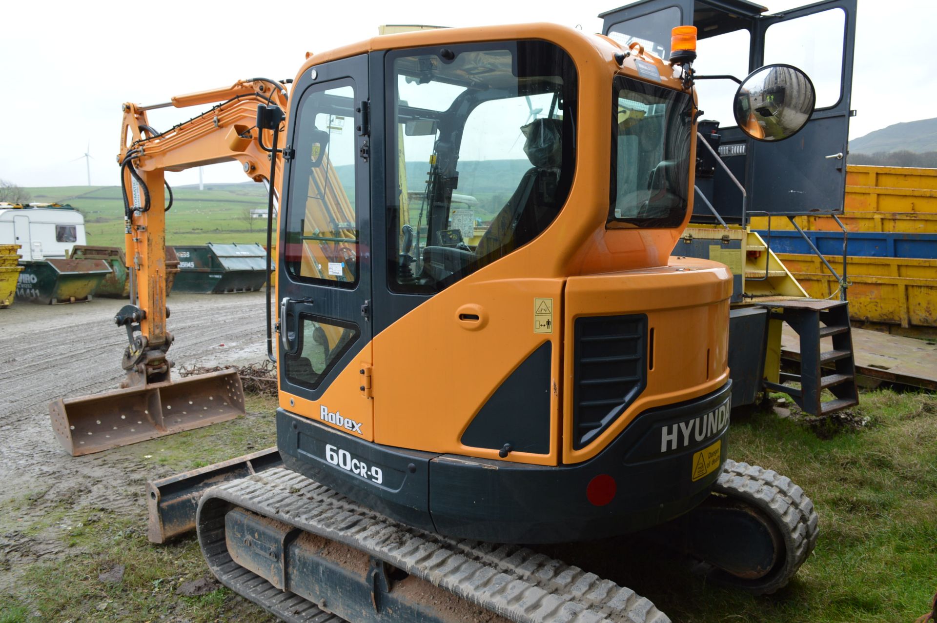 Hyundai Robex 60CR-9 TRACKED EXCAVATOR, serial no HH1HML03TB0000216, year of manufacture 2012, - Image 4 of 7