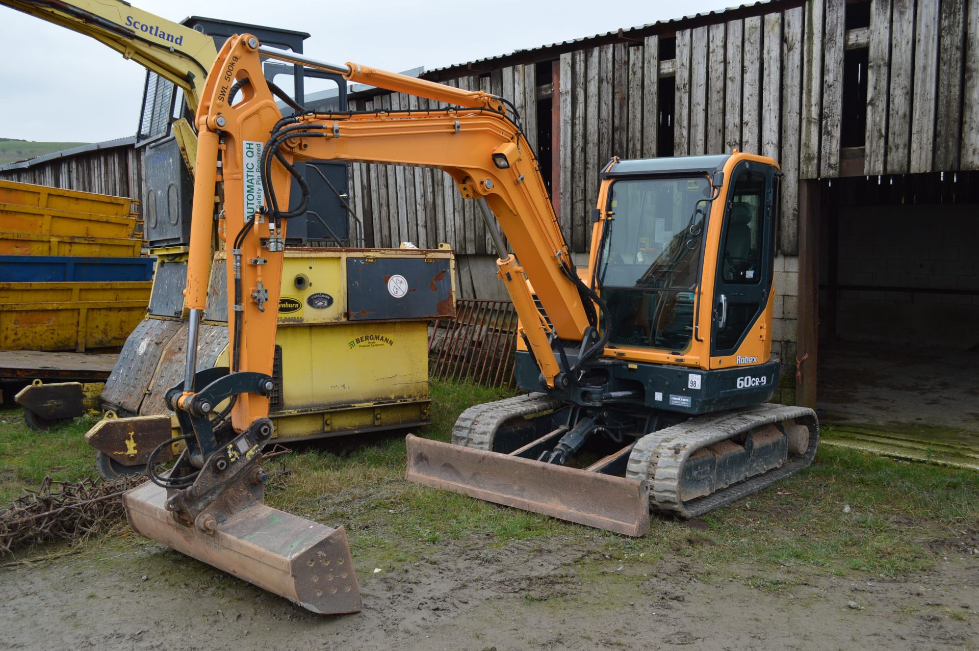 Hyundai Robex 60CR-9 TRACKED EXCAVATOR, serial no HH1HML03TB0000216, year of manufacture 2012,