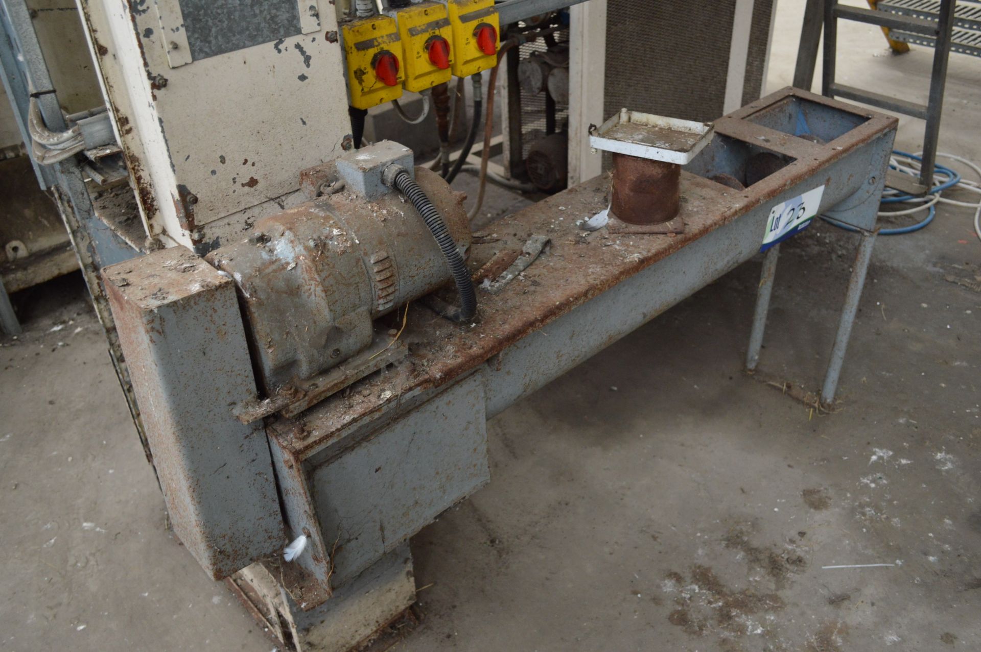 175mm dia. Screw Conveyor, 1.5m long, with geared electric motor (see lot 24A) - Image 2 of 2