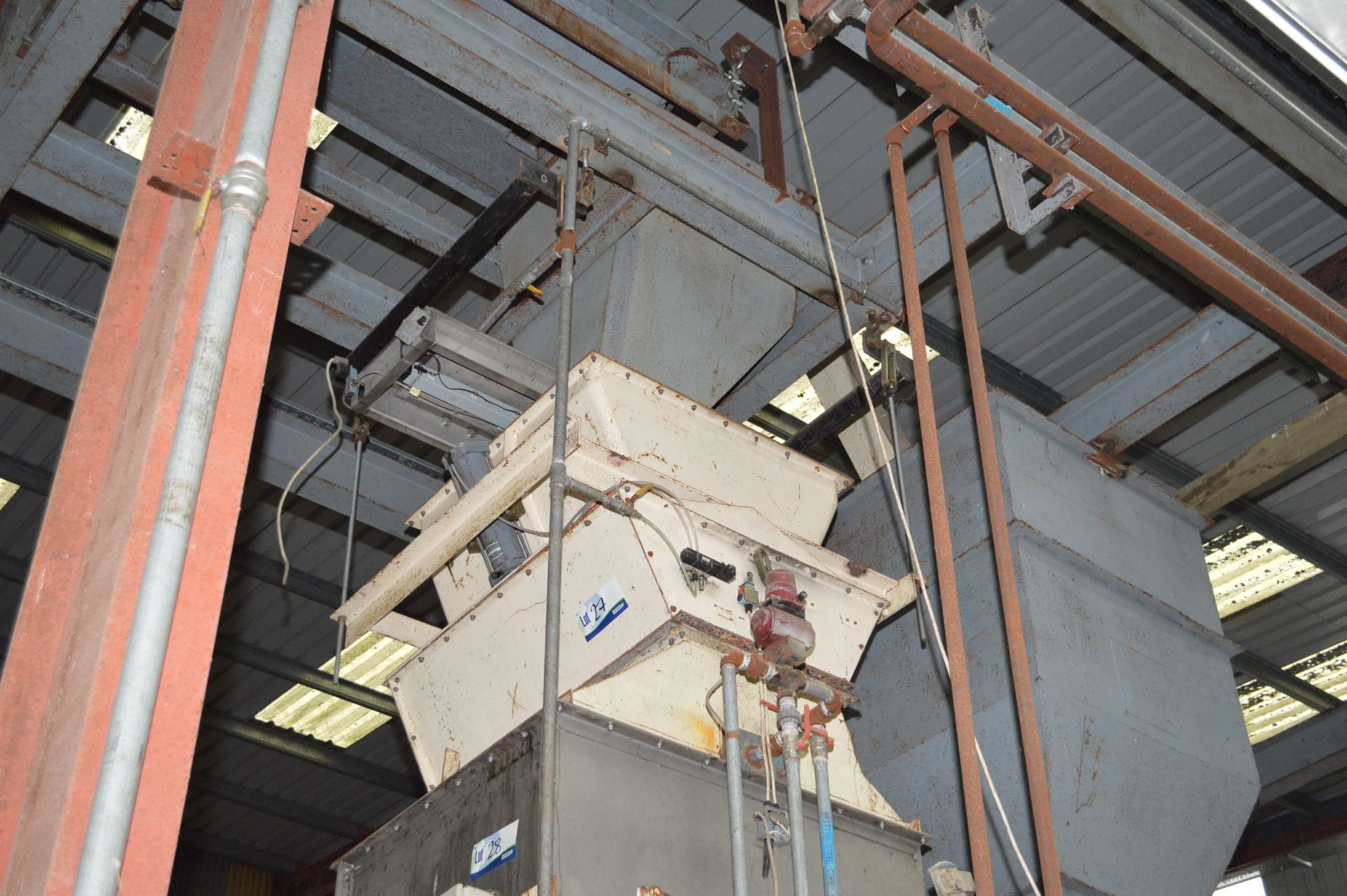 Approx. 500kg Loadcell Hopper Weigher, approx. 1m x 1.3m x 1m deep, with electro pneumatic bomb door - Image 2 of 2