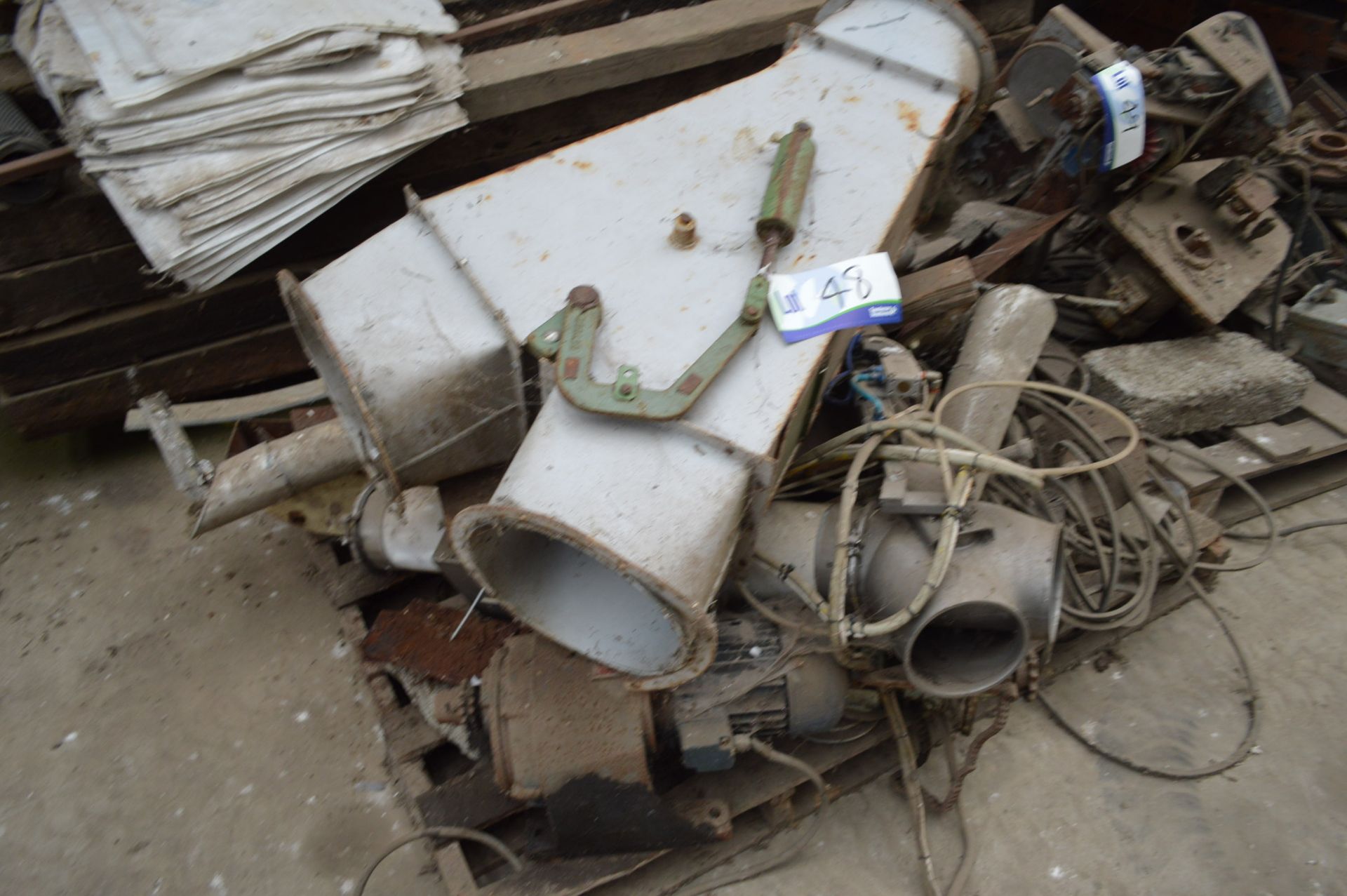 Equipment on Pallet, including diverter vales and electric motors