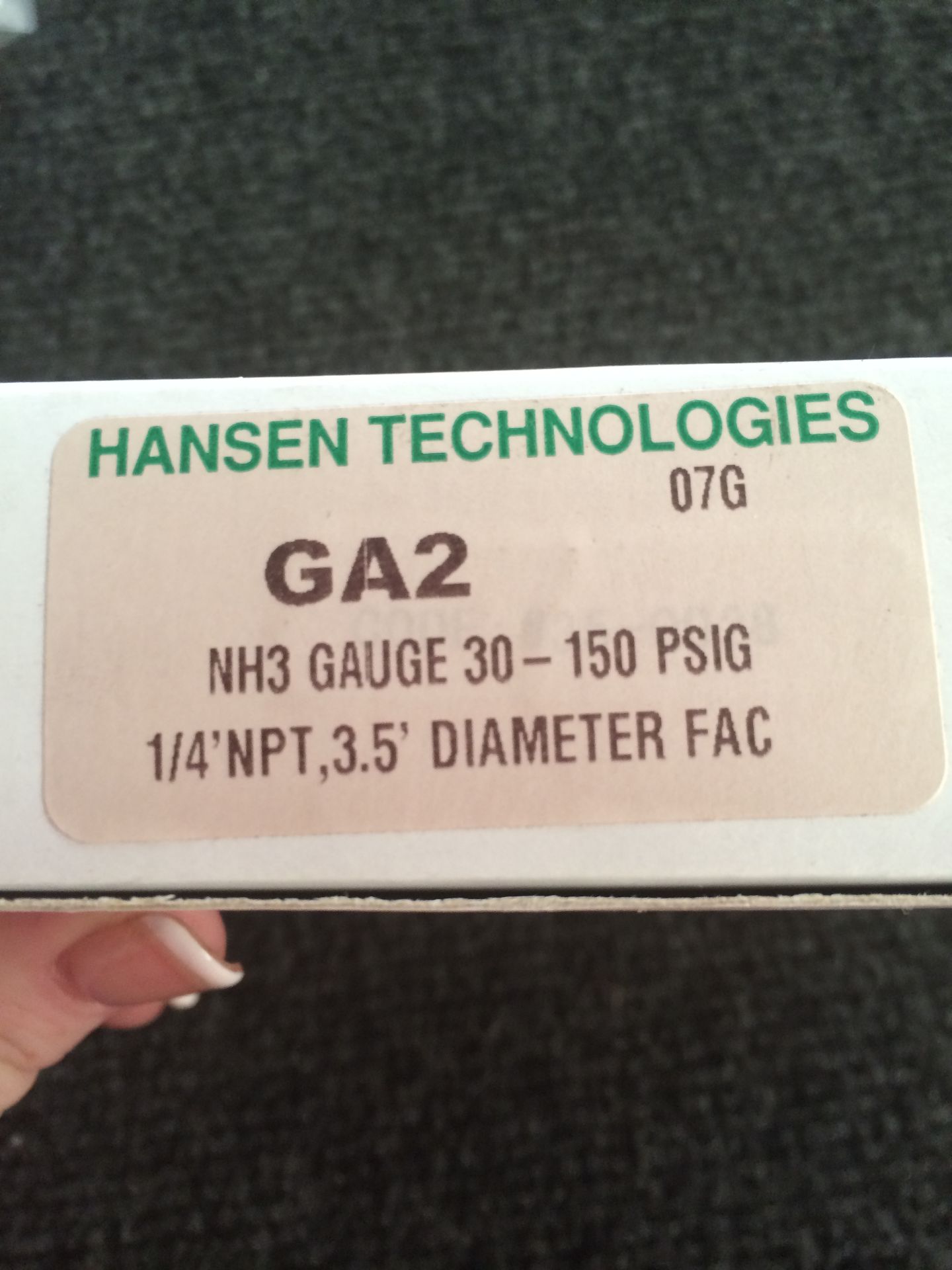 GA2 HANSEN GAUGE