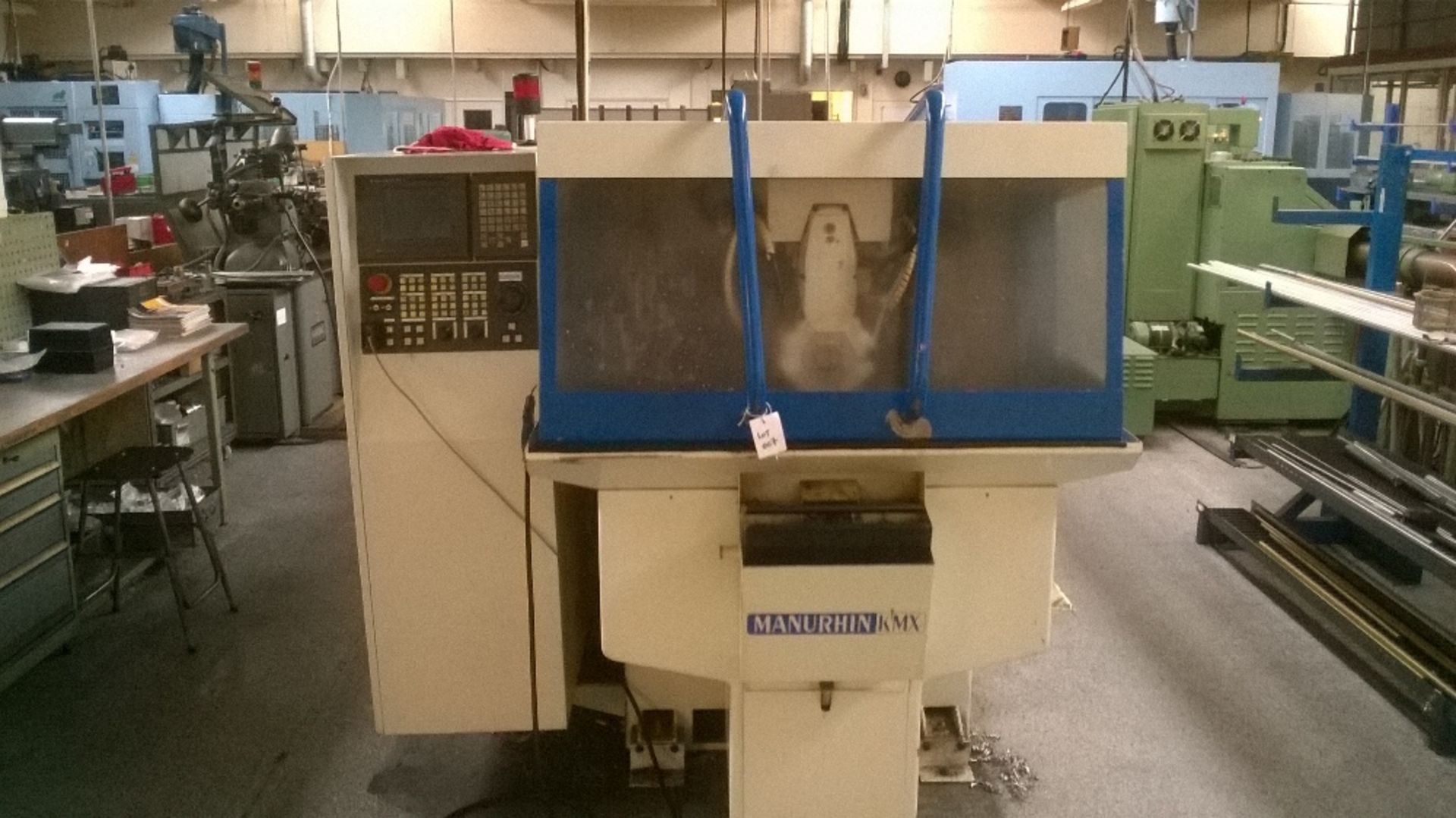 Manurhin KMX model 326 sliding head auto CNC turning center (6 driven tools, 6 fixed tools) Serial - Image 15 of 20