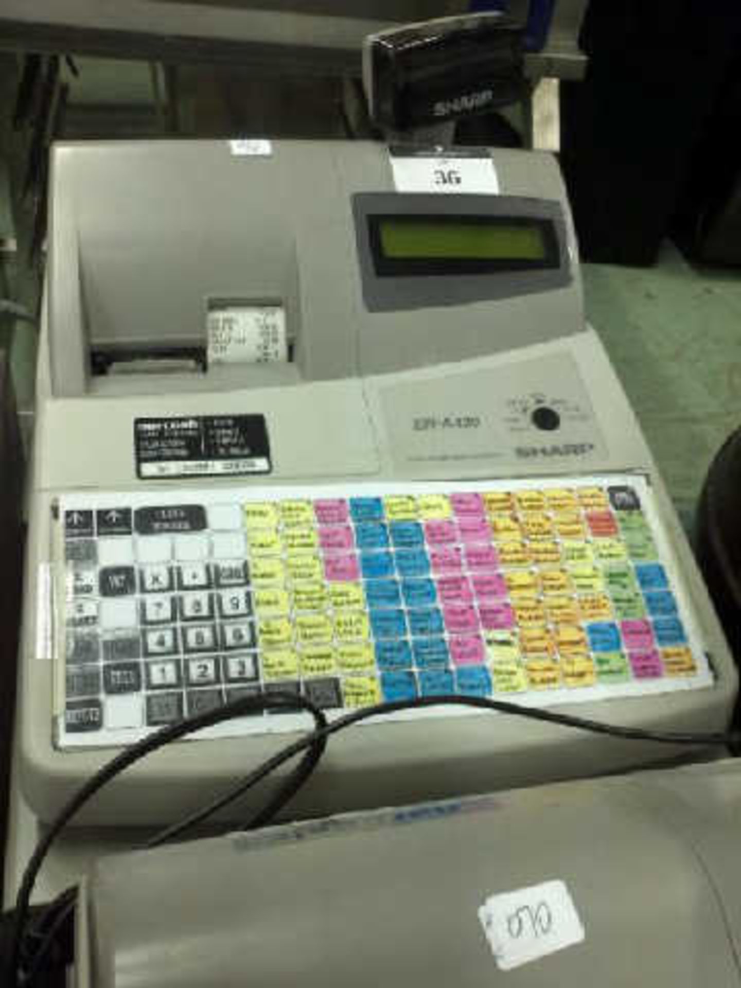 SHARP ER-A420 ELECTRONIC CASH REGISTER - Image 3 of 3