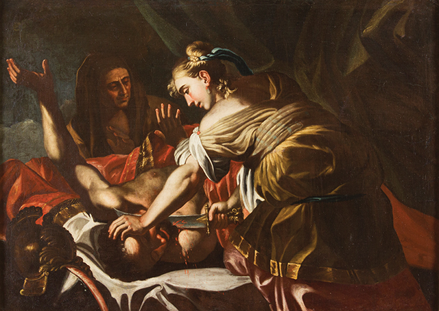 Gian francesco guerrieri da fossombrone 1589-1656 giuditta e oloferne oil on canvas 180 x 130 cm