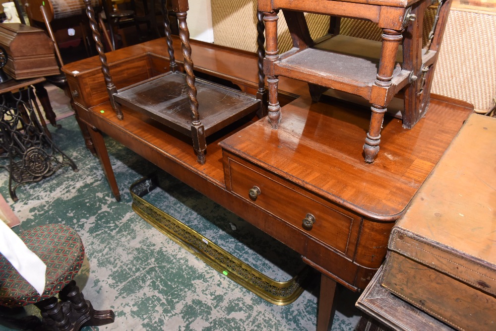 A large 19th century mahogany desk