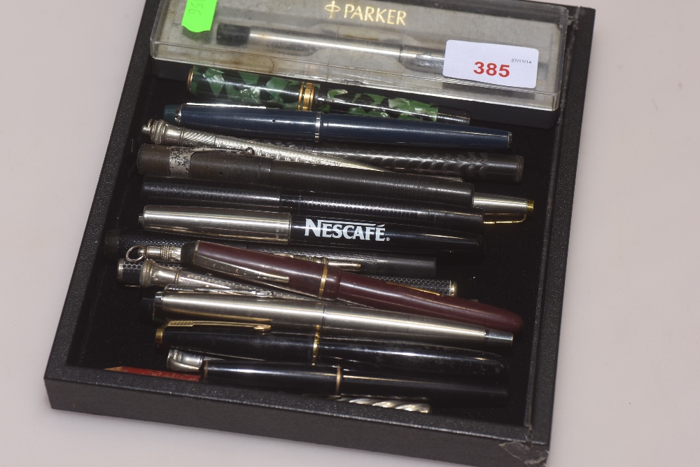 A quantity of pens inc. Parker