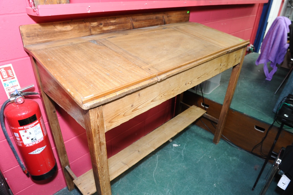 A period pine clerk`s desk