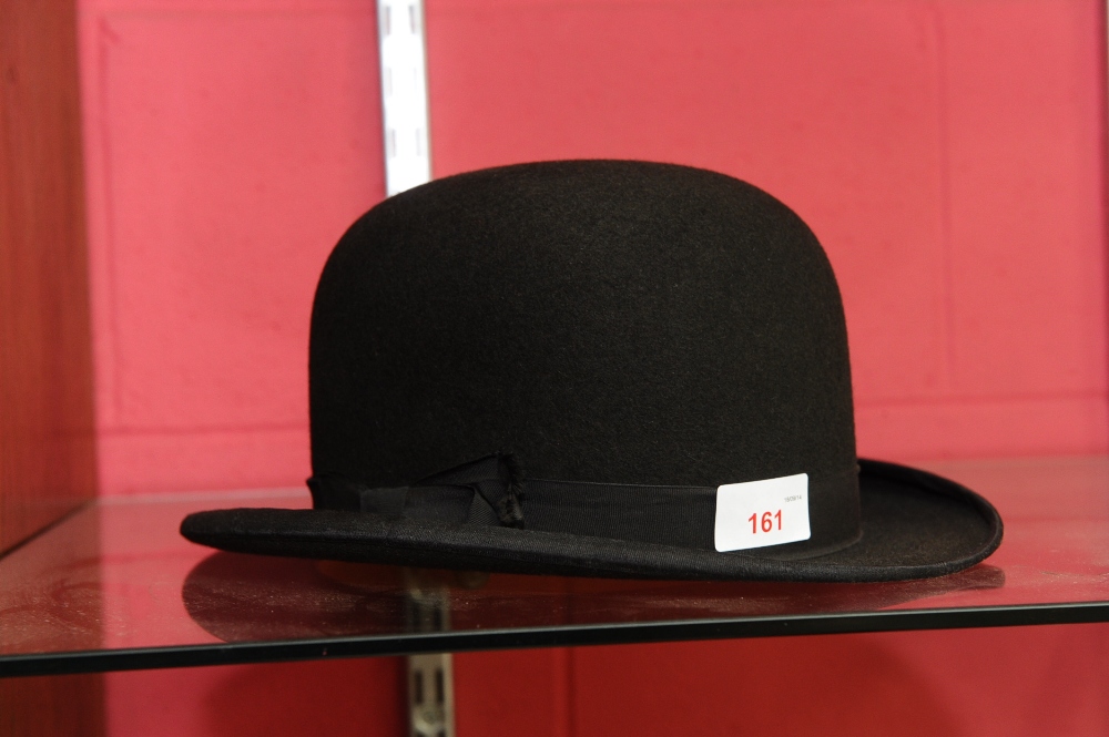 A gentleman`s bowler hat by Bradleys of Chester,