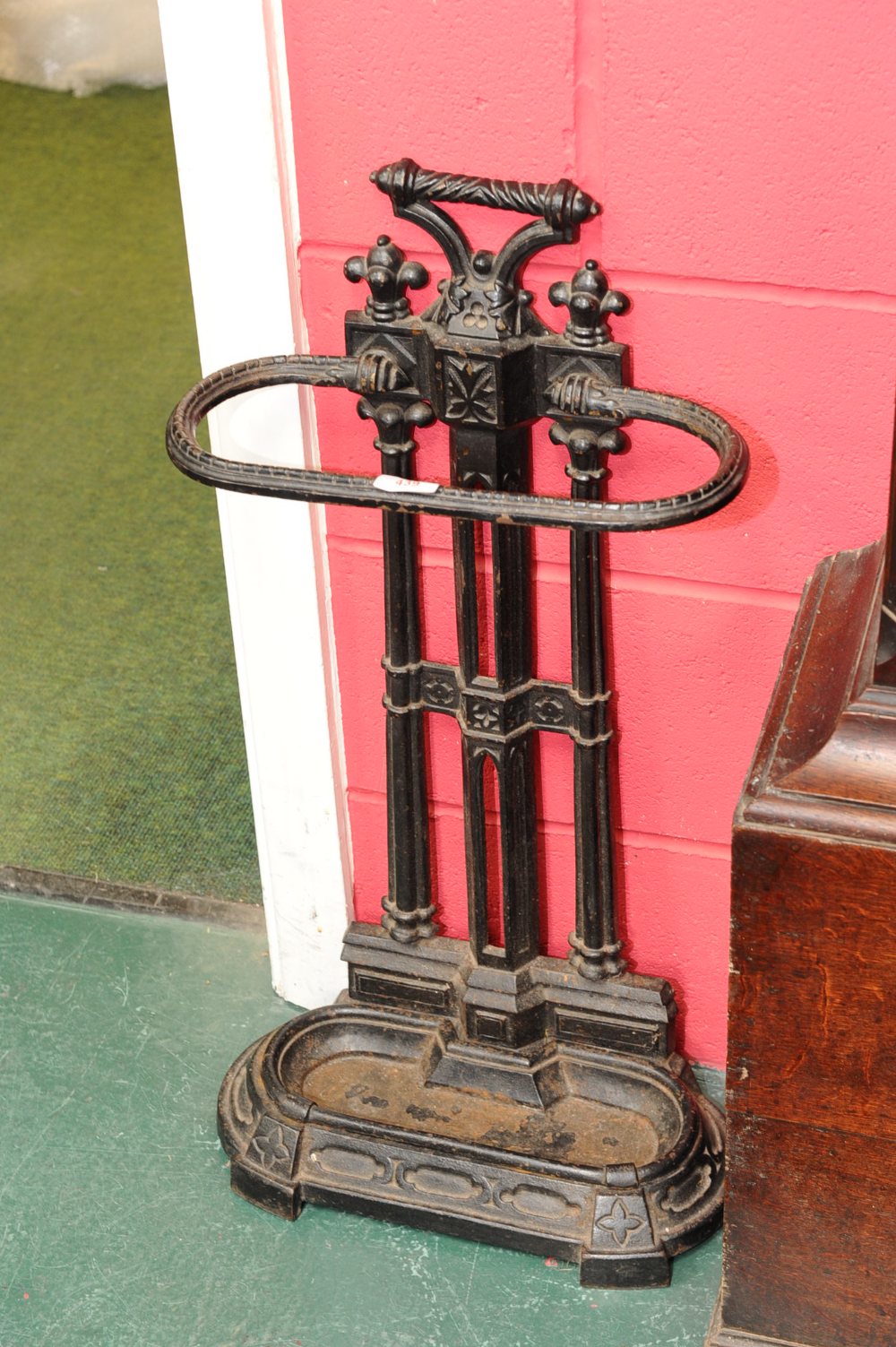 A 19th century cast iron stick stand